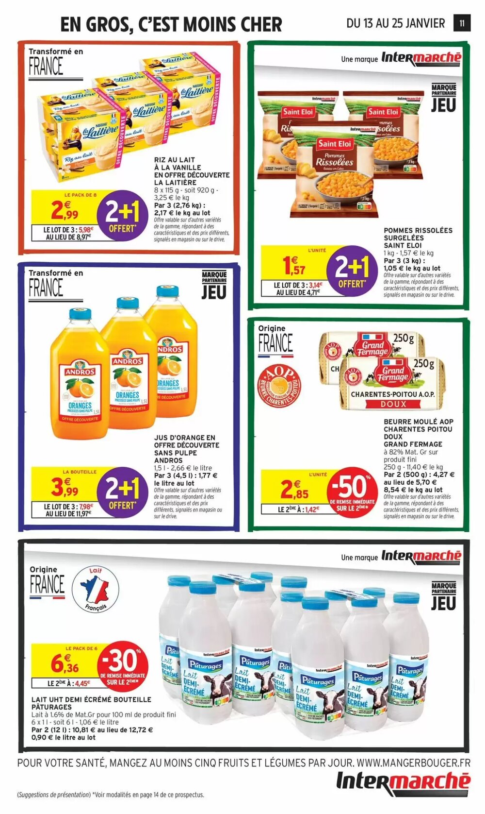 Prospectus promotionnel Intermarché valable à partir du 13/01/2026 - Page 11.