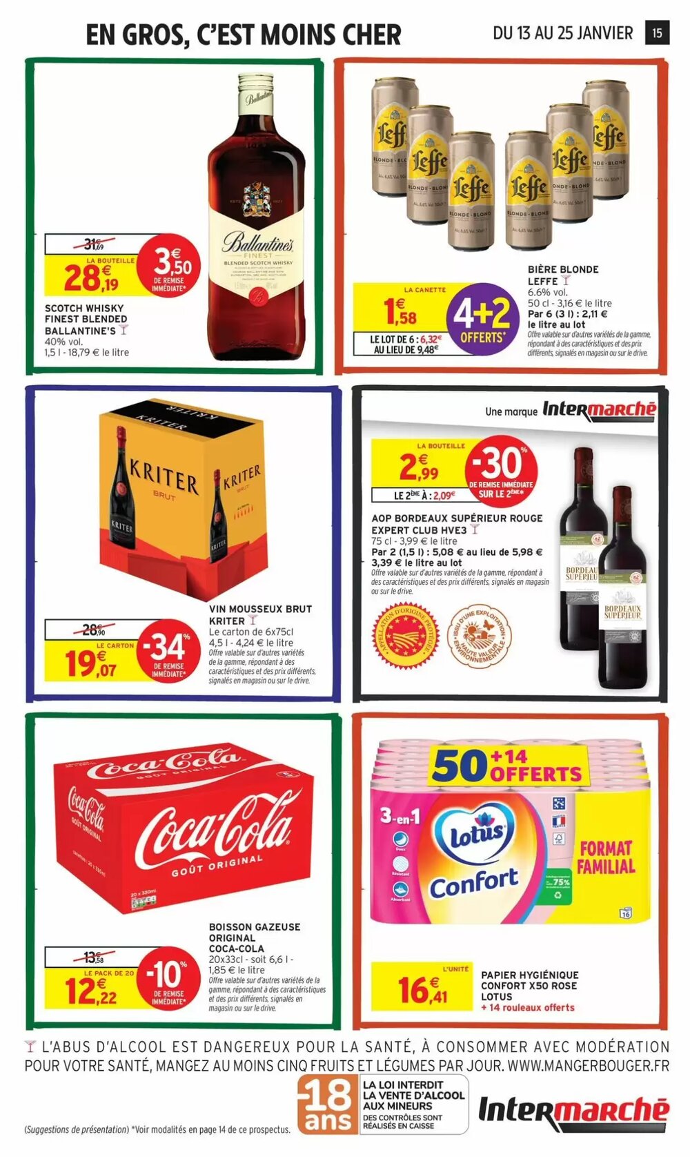 Prospectus promotionnel Intermarché valable à partir du 13/01/2026 - Page 15.
