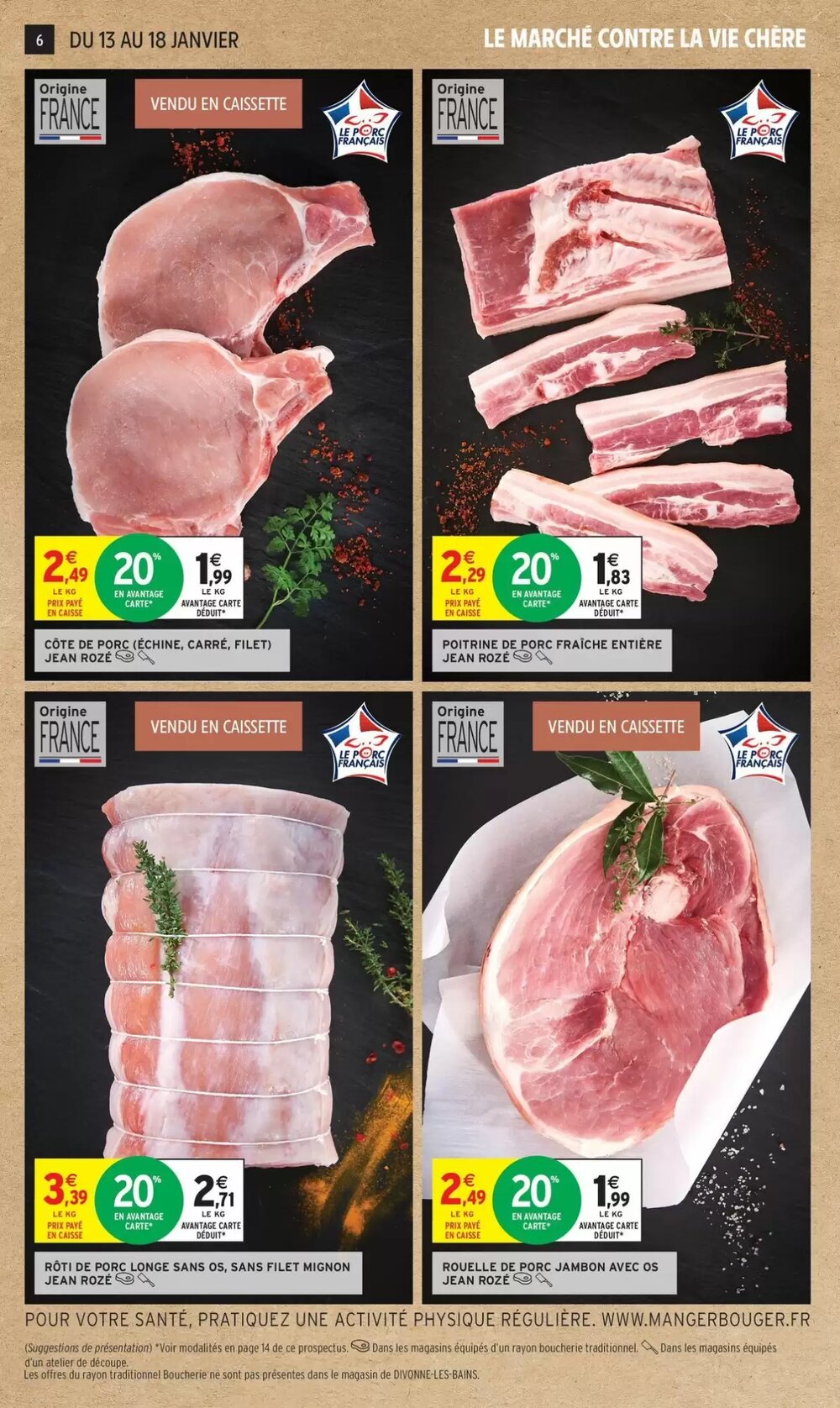 Prospectus promotionnel Intermarché valable à partir du 13/01/2026 - Page 6.