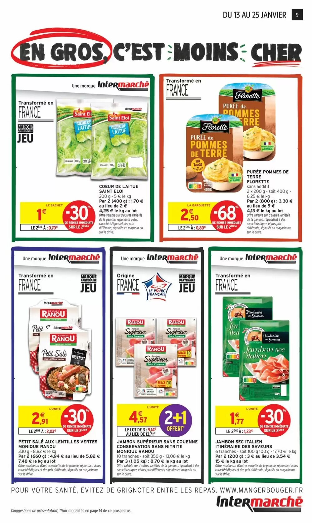 Prospectus promotionnel Intermarché valable à partir du 13/01/2026 - Page 9.