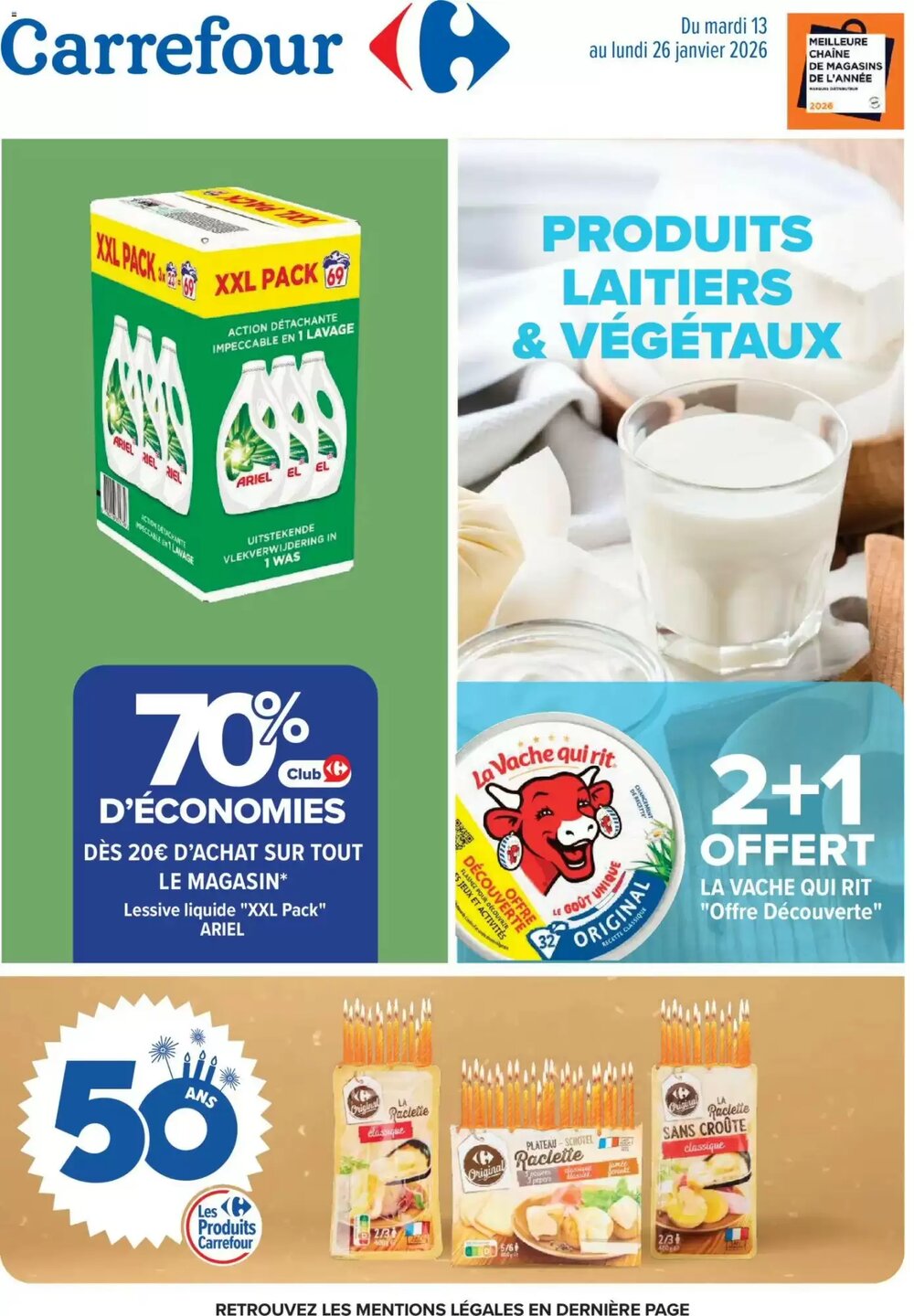 Prospectus promotionnel Carrefour valable à partir du 13/01/2026 - Page 1.