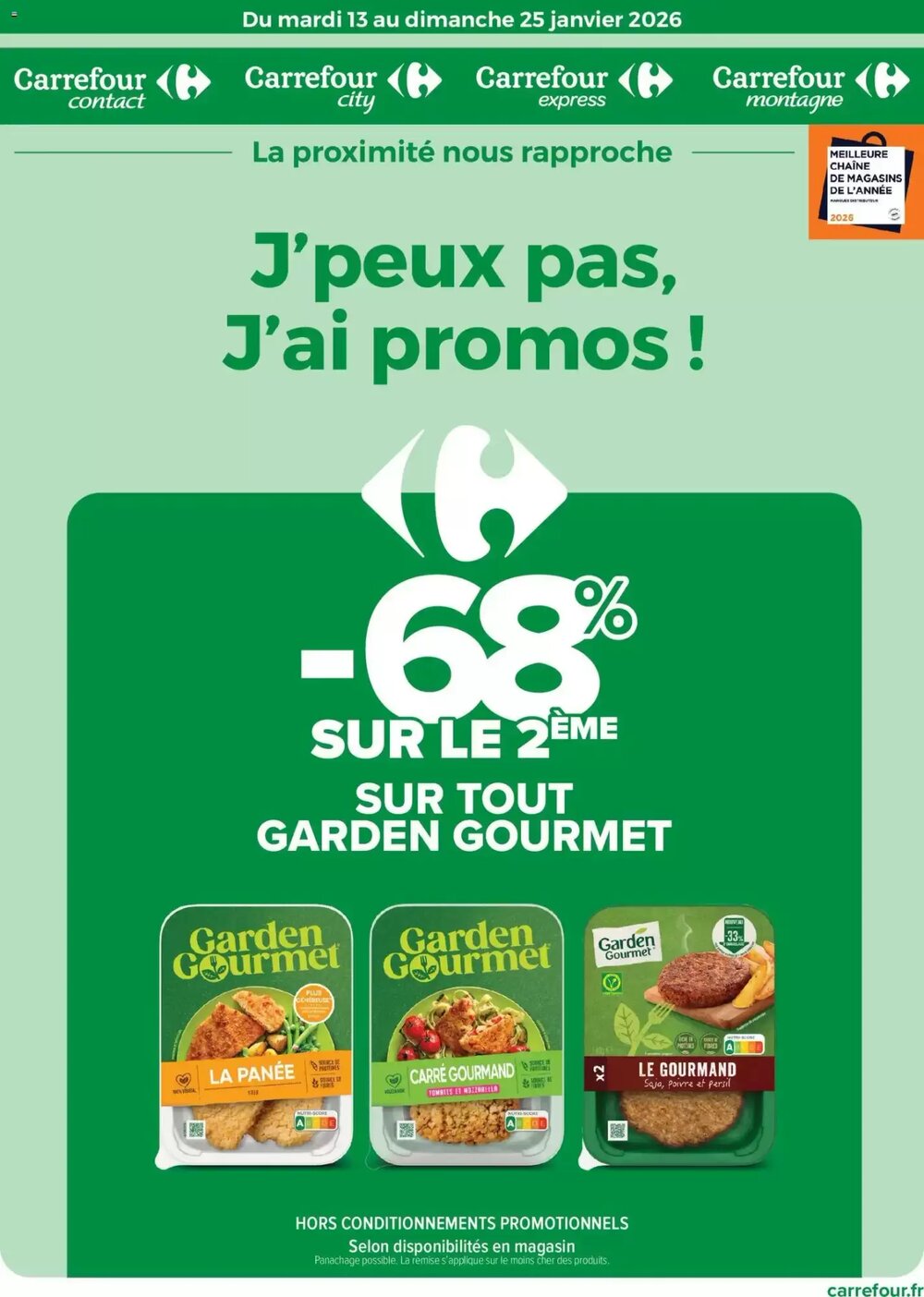 Prospectus promotionnel Carrefour valable à partir du 13/01/2026 - Page 1.