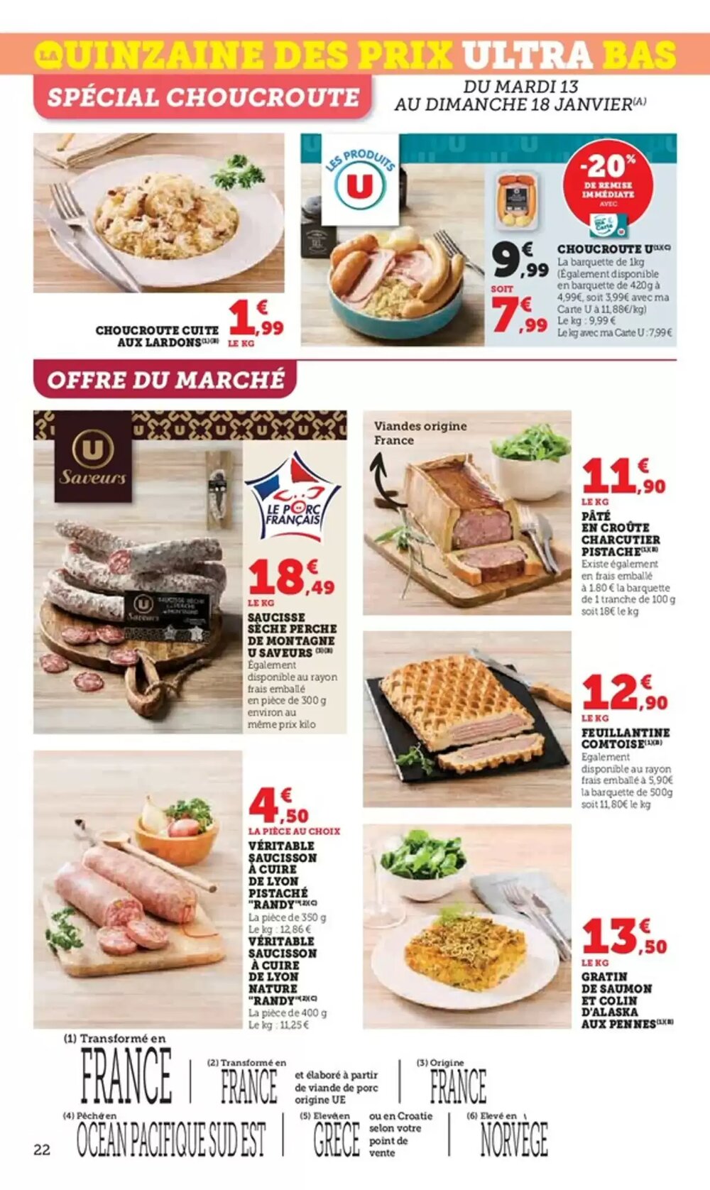 Prospectus promotionnel Hyper U valable à partir du 13/01/2026 - Page 22.