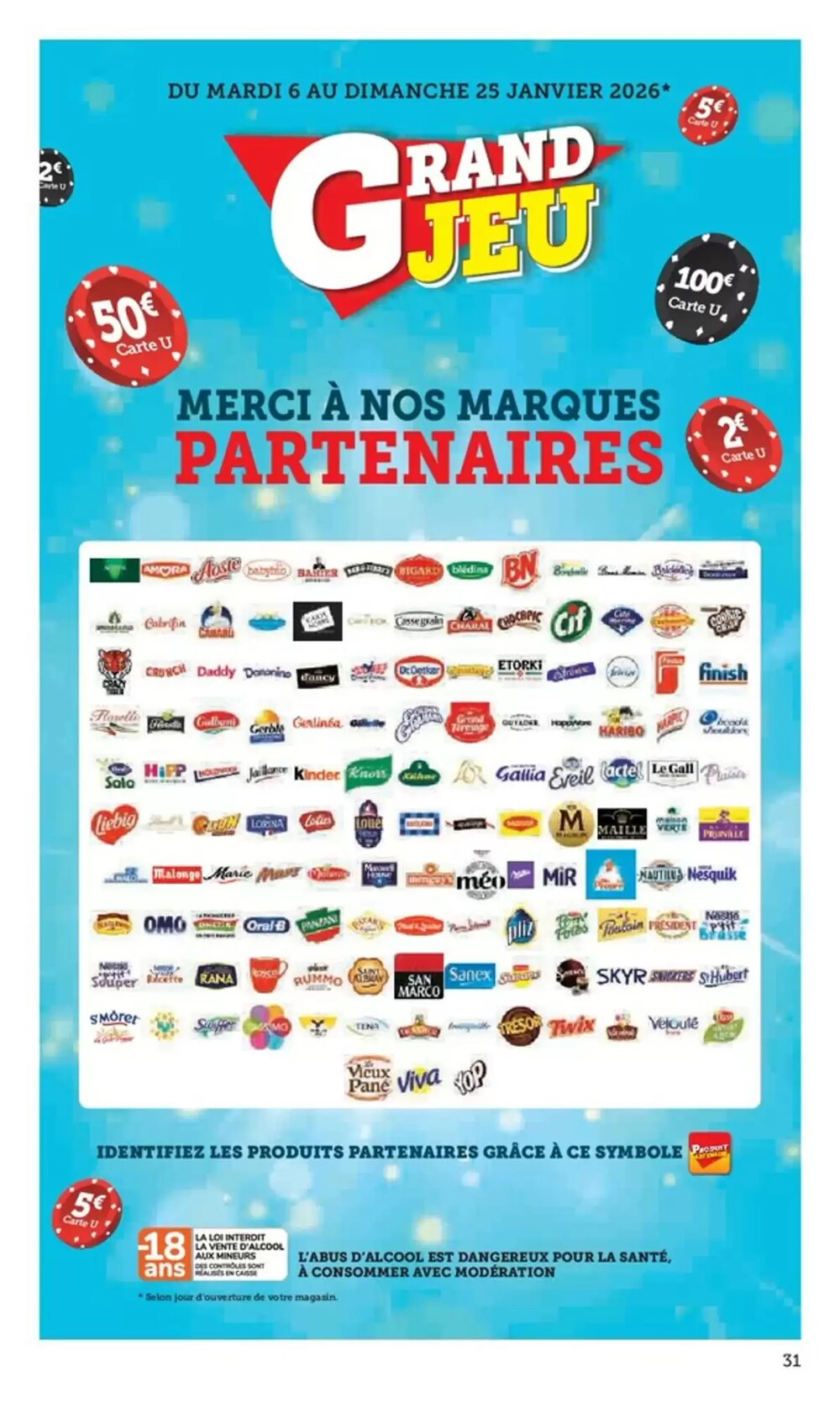 Prospectus promotionnel Hyper U valable à partir du 13/01/2026 - Page 31.