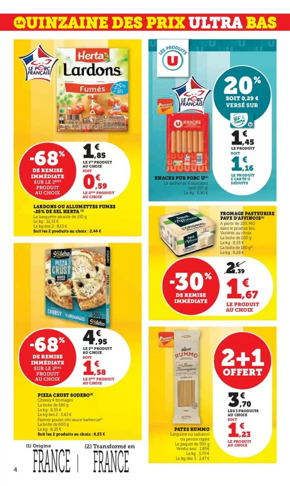 Prospectus promotionnel Hyper U valable à partir du 13/01/2026 - Page 4.