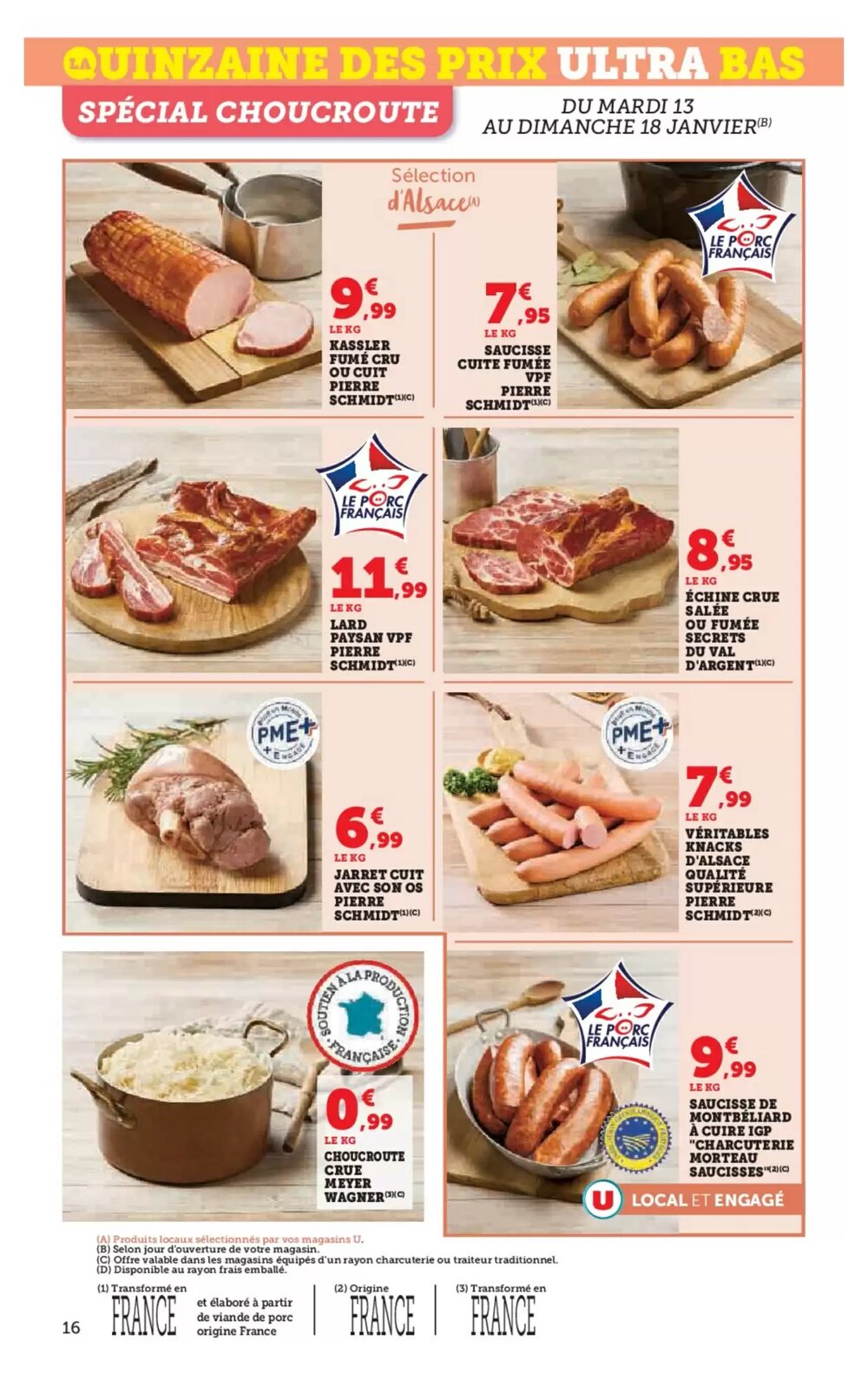 Prospectus promotionnel Super U valable à partir du 13/01/2026 - Page 16.