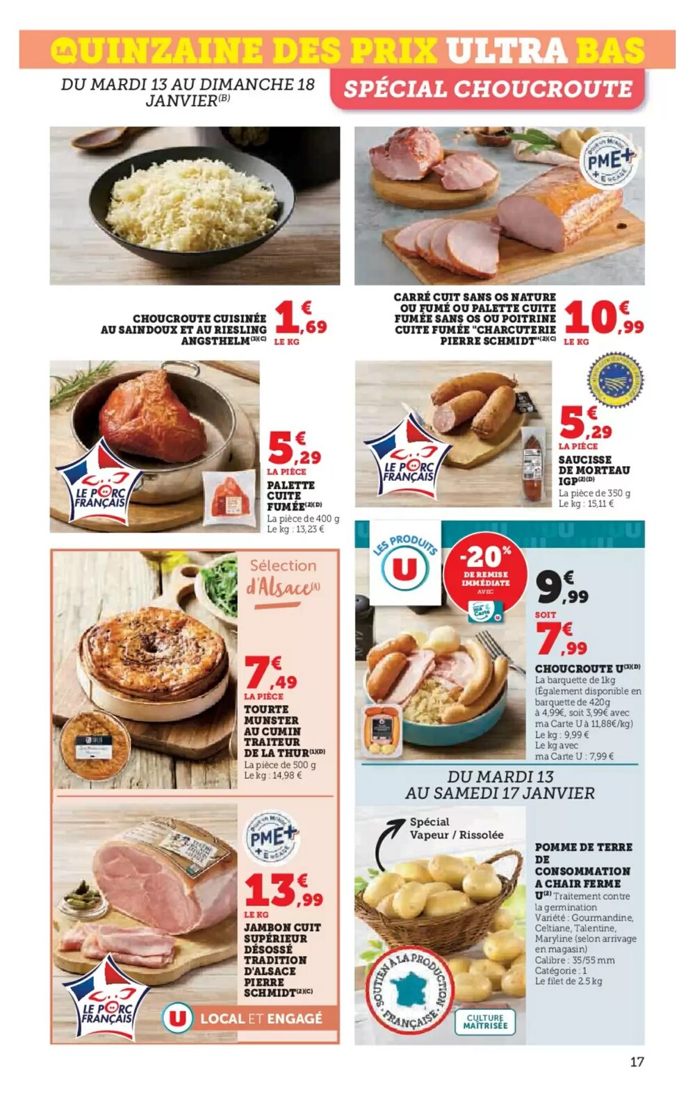 Prospectus promotionnel Super U valable à partir du 13/01/2026 - Page 17.