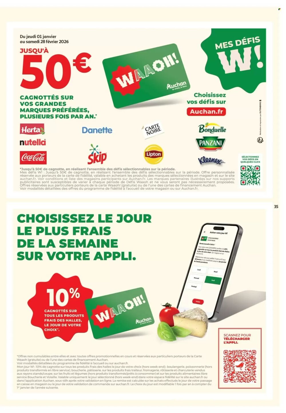 Prospectus promotionnel Auchan valable à partir du 13/01/2026 - Page 35.