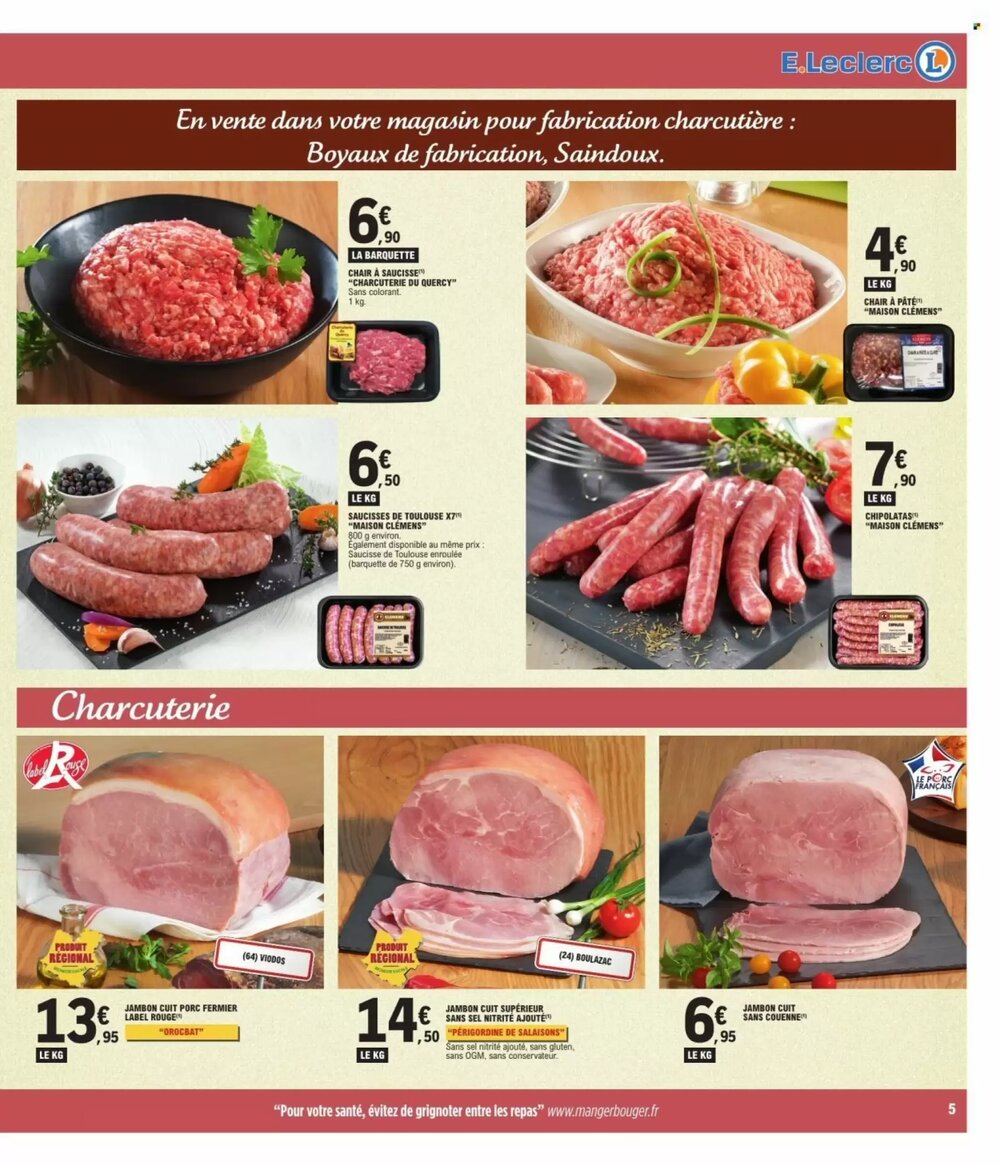 Prospectus promotionnel E.Leclerc valable à partir du 13/01/2026 - Page 5.
