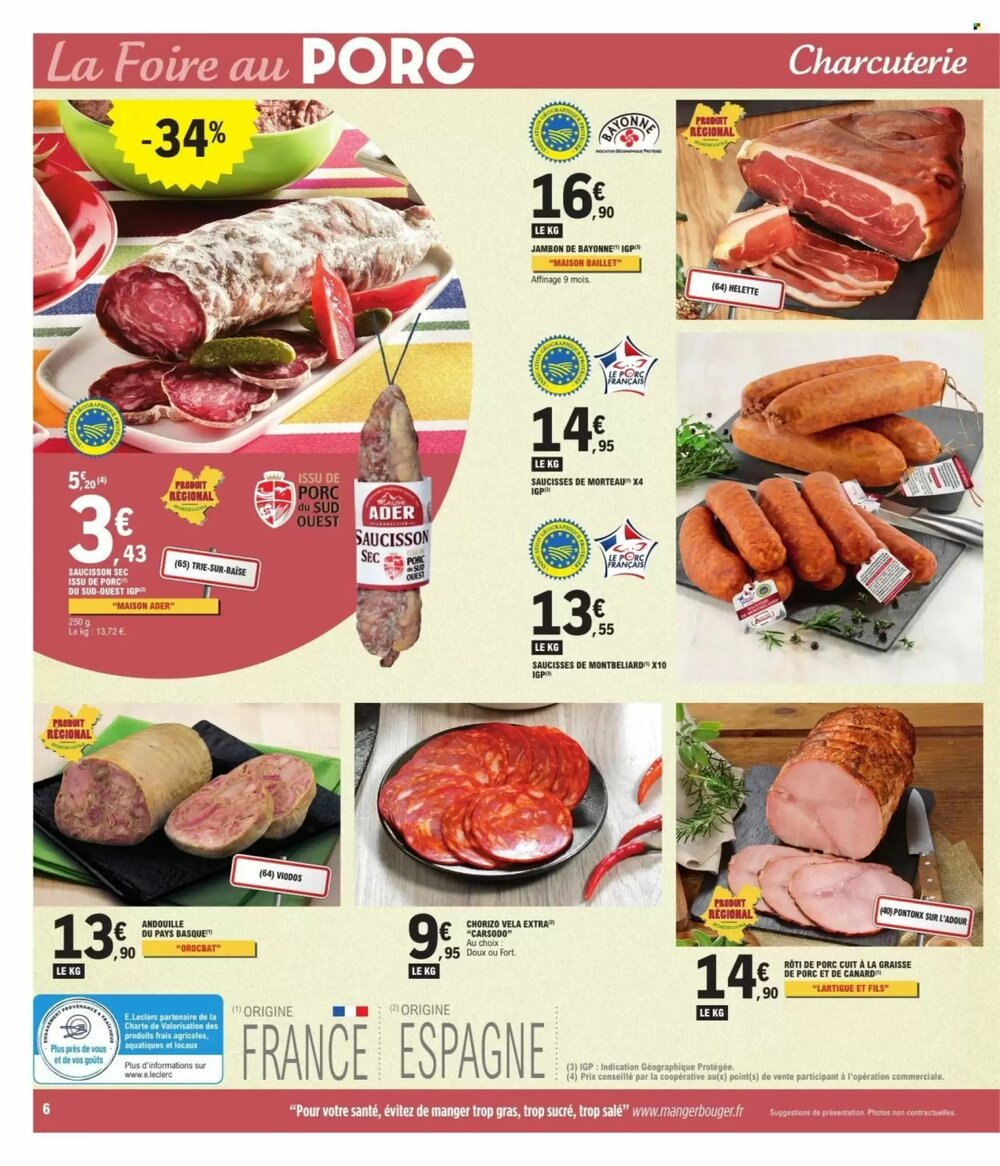 Prospectus promotionnel E.Leclerc valable à partir du 13/01/2026 - Page 6.