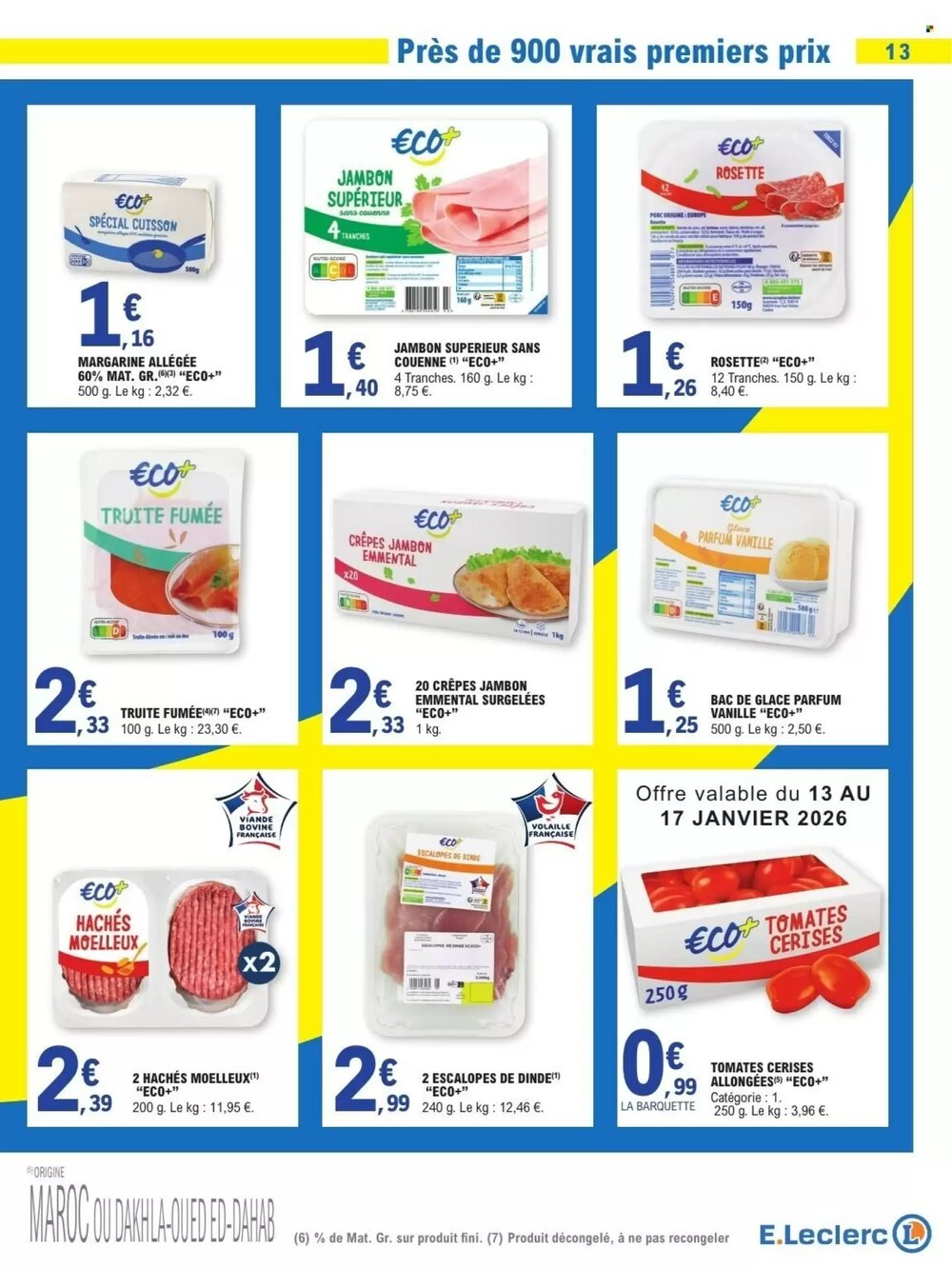 Prospectus promotionnel E.Leclerc valable à partir du 13/01/2026 - Page 13.