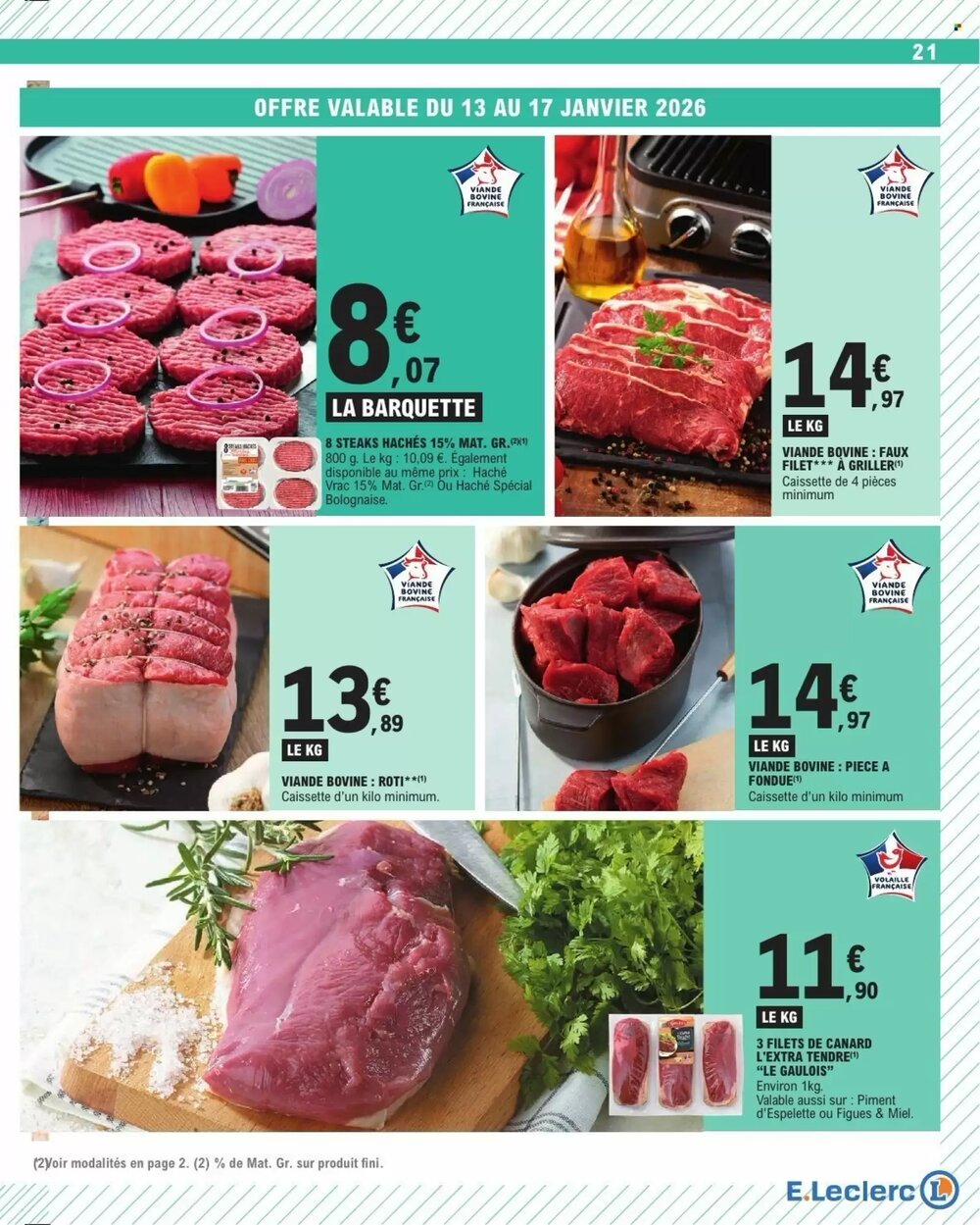 Prospectus promotionnel E.Leclerc valable à partir du 13/01/2026 - Page 21.