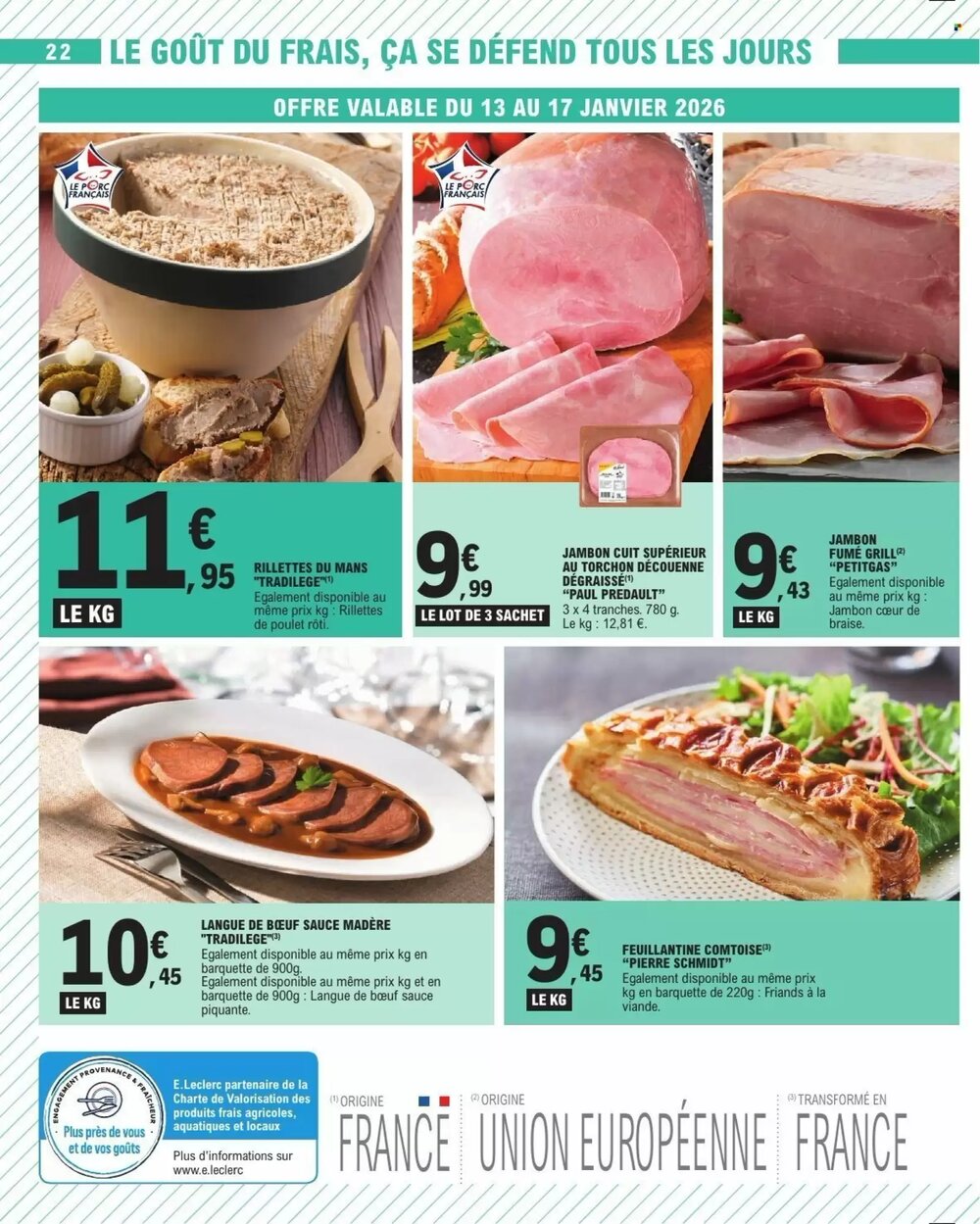 Prospectus promotionnel E.Leclerc valable à partir du 13/01/2026 - Page 22.