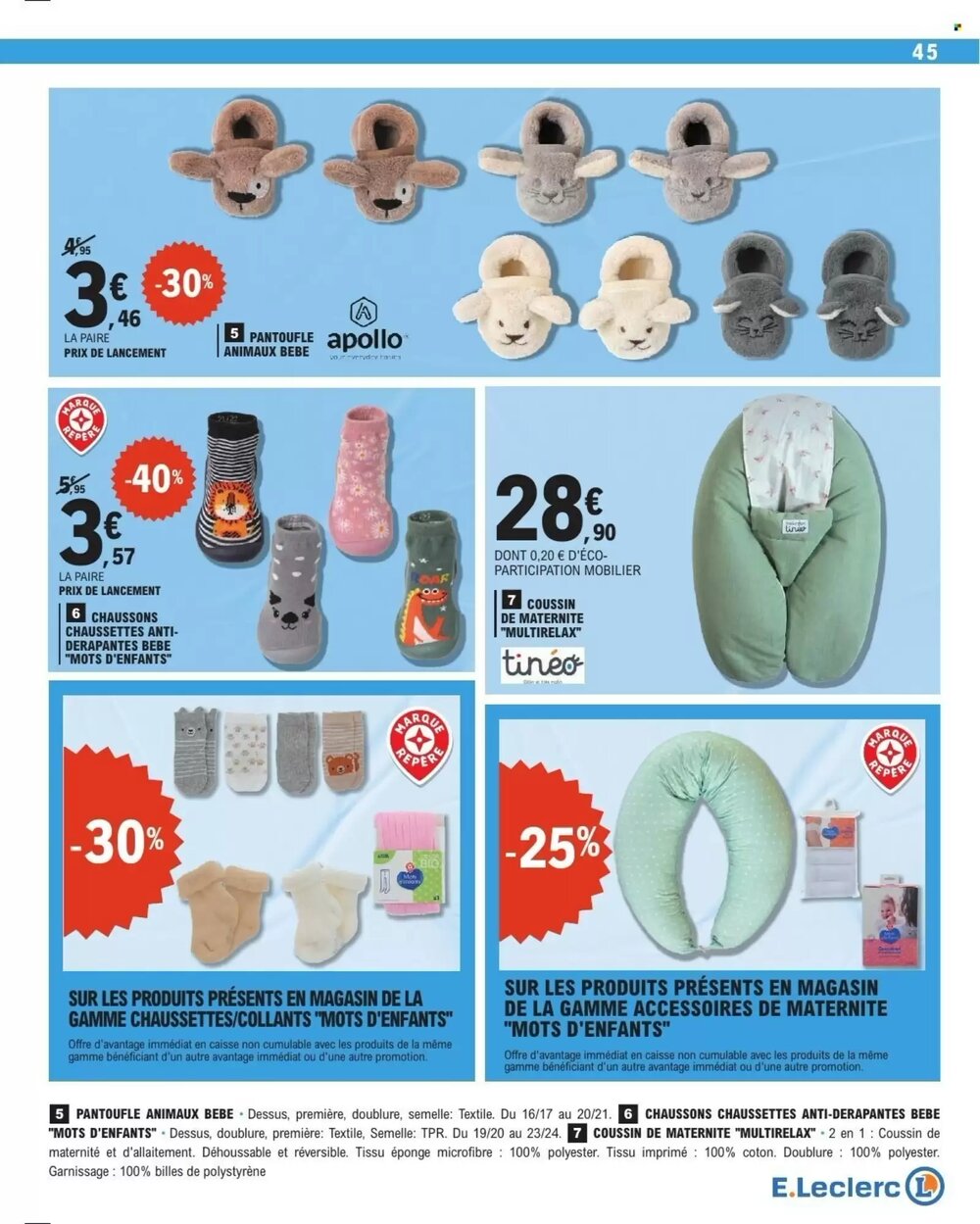 Prospectus promotionnel E.Leclerc valable à partir du 13/01/2026 - Page 45.