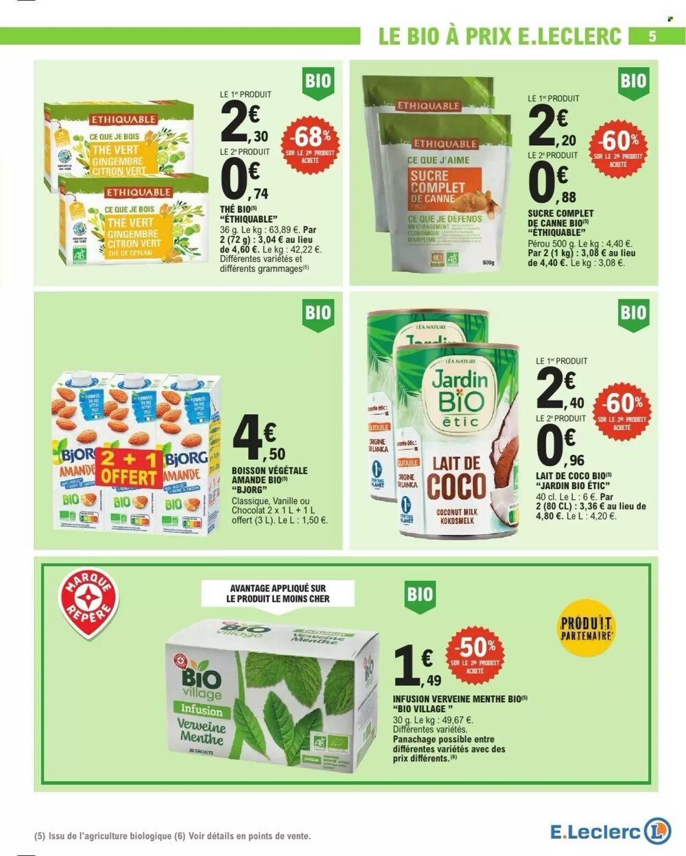 Prospectus promotionnel E.Leclerc valable à partir du 13/01/2026 - Page 5.