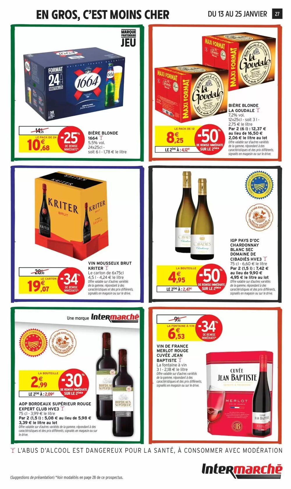 Prospectus promotionnel Intermarché valable à partir du 13/01/2026 - Page 27.