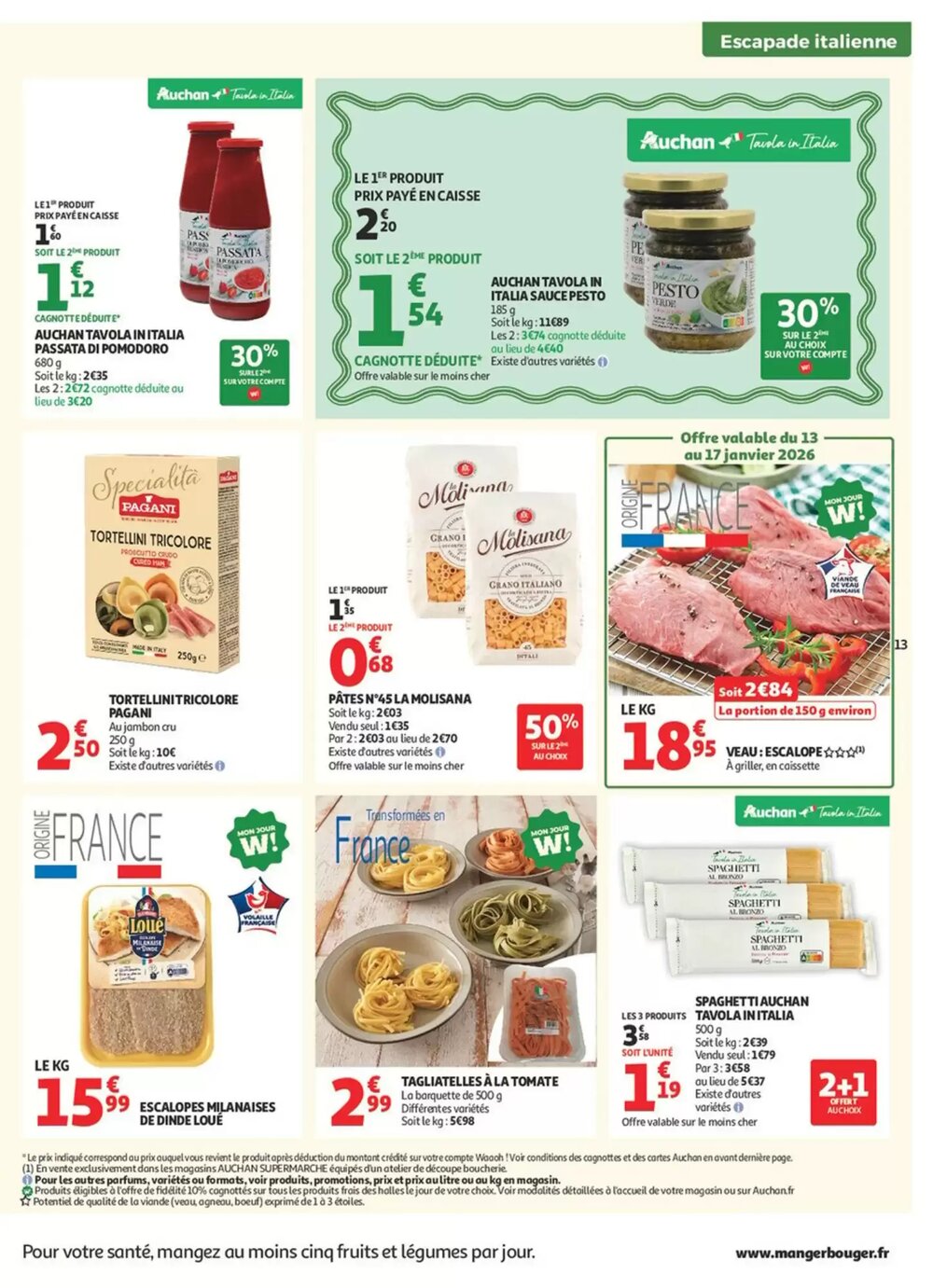 Prospectus promotionnel Auchan valable à partir du 13/01/2026 - Page 13.