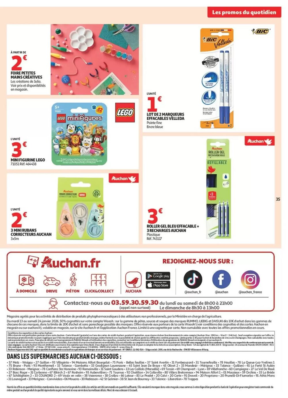 Prospectus promotionnel Auchan valable à partir du 13/01/2026 - Page 35.