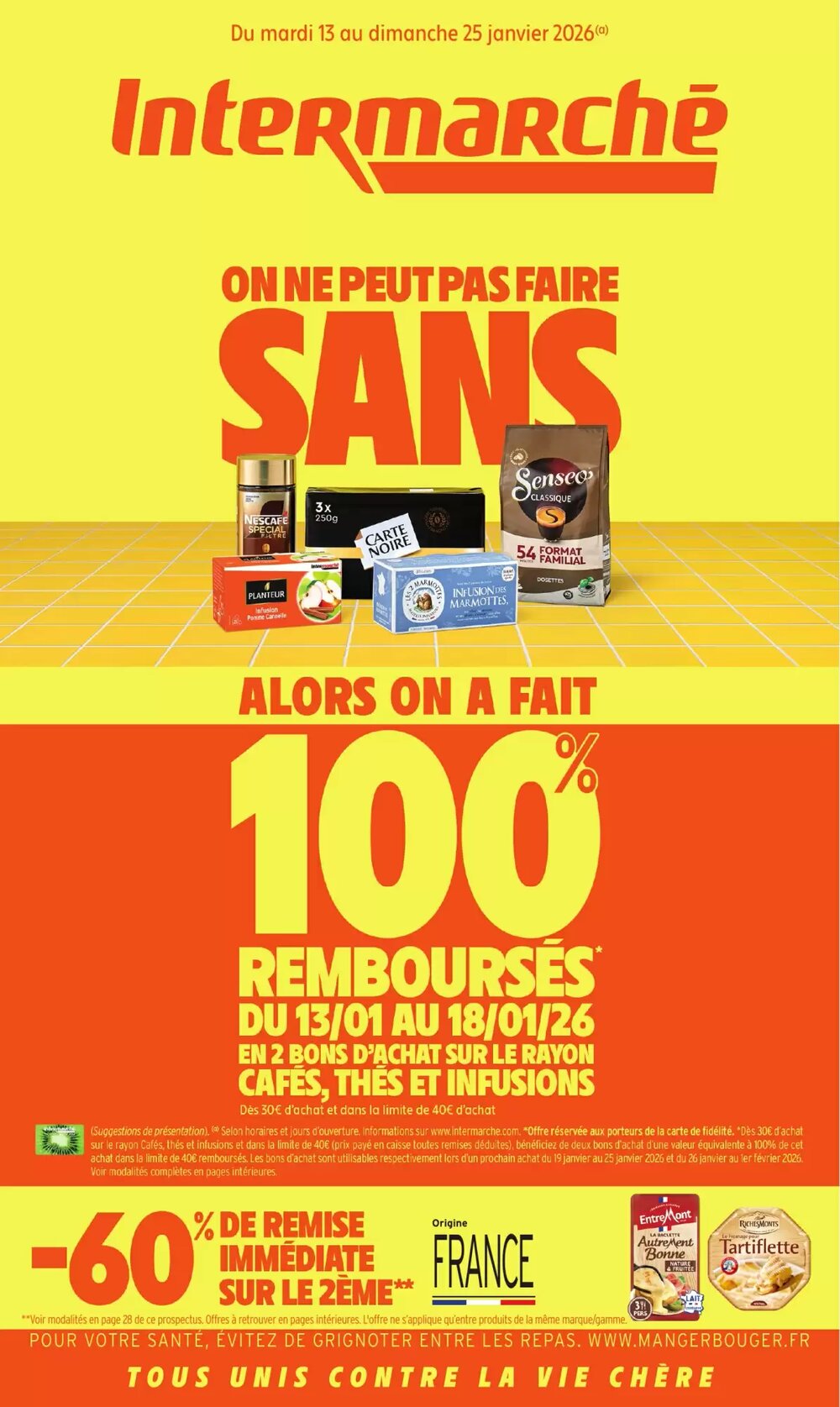 Prospectus promotionnel Intermarché valable à partir du 13/01/2026 - Page 1.