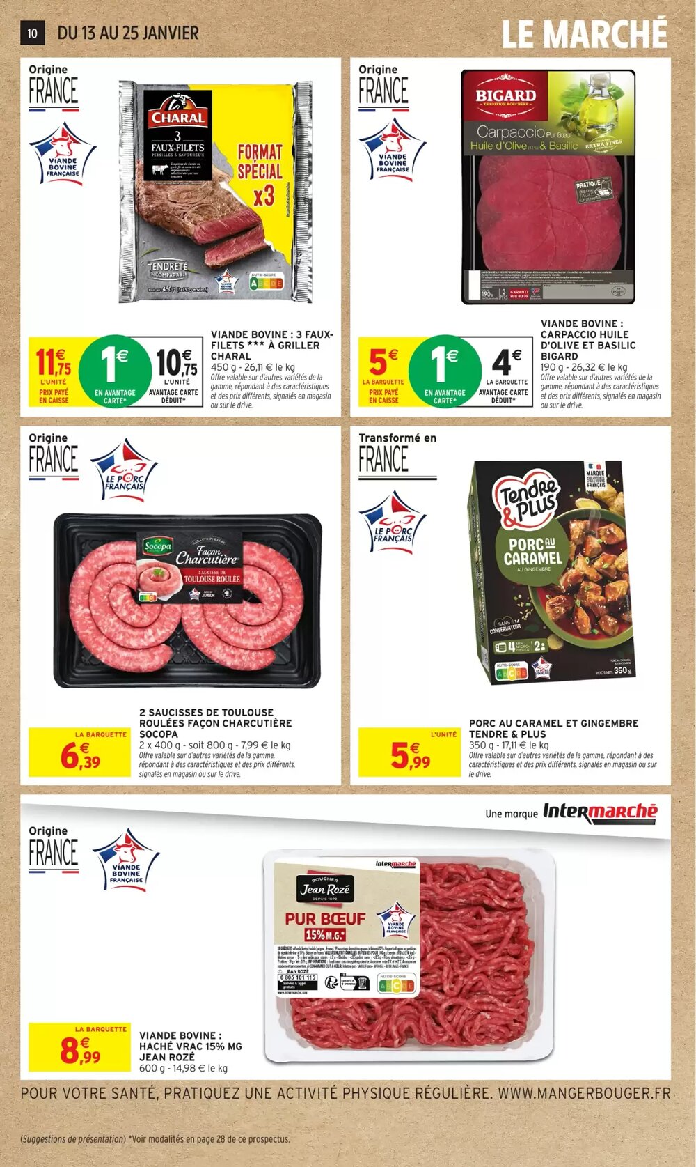 Prospectus promotionnel Intermarché valable à partir du 13/01/2026 - Page 10.