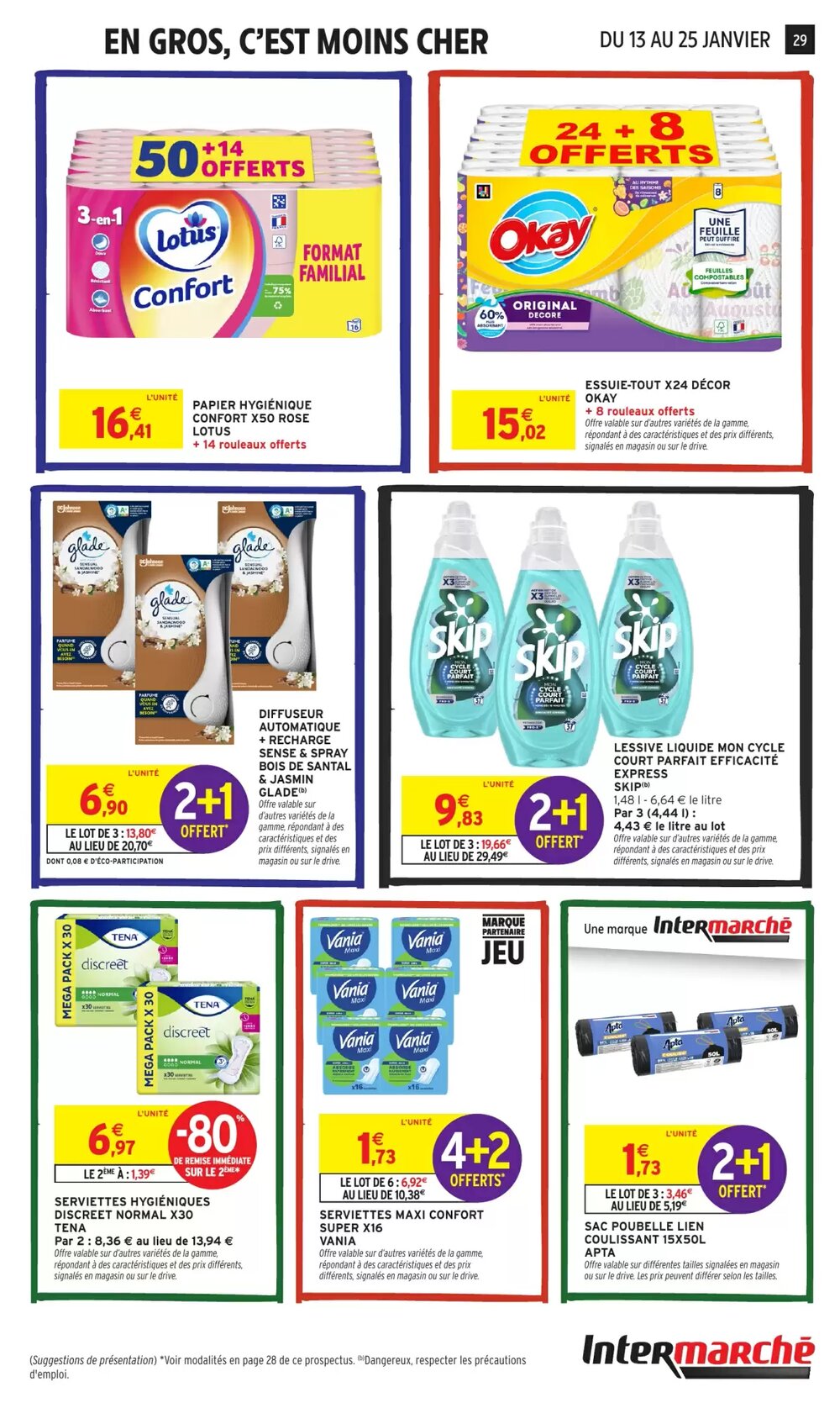 Prospectus promotionnel Intermarché valable à partir du 13/01/2026 - Page 29.