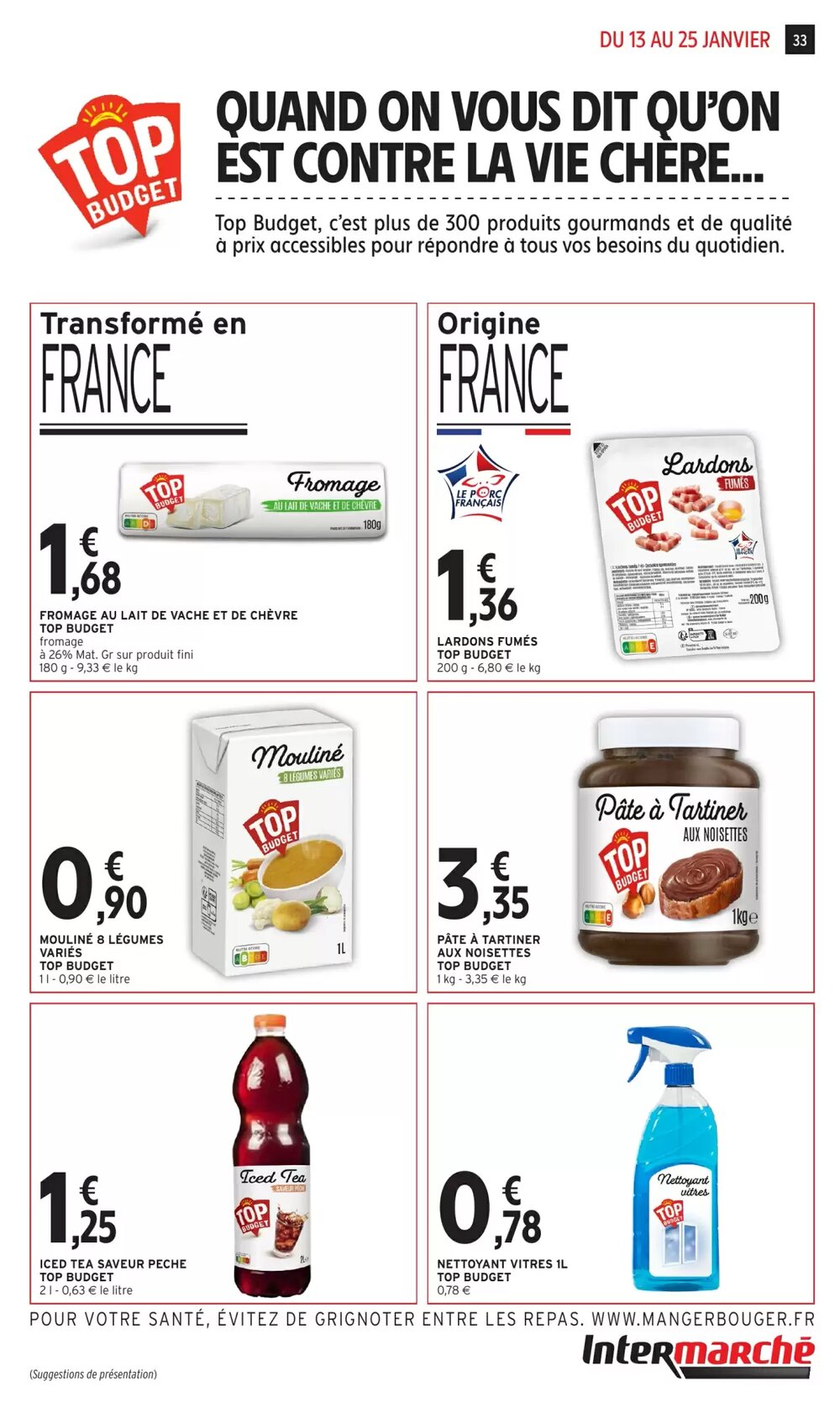 Prospectus promotionnel Intermarché valable à partir du 13/01/2026 - Page 33.
