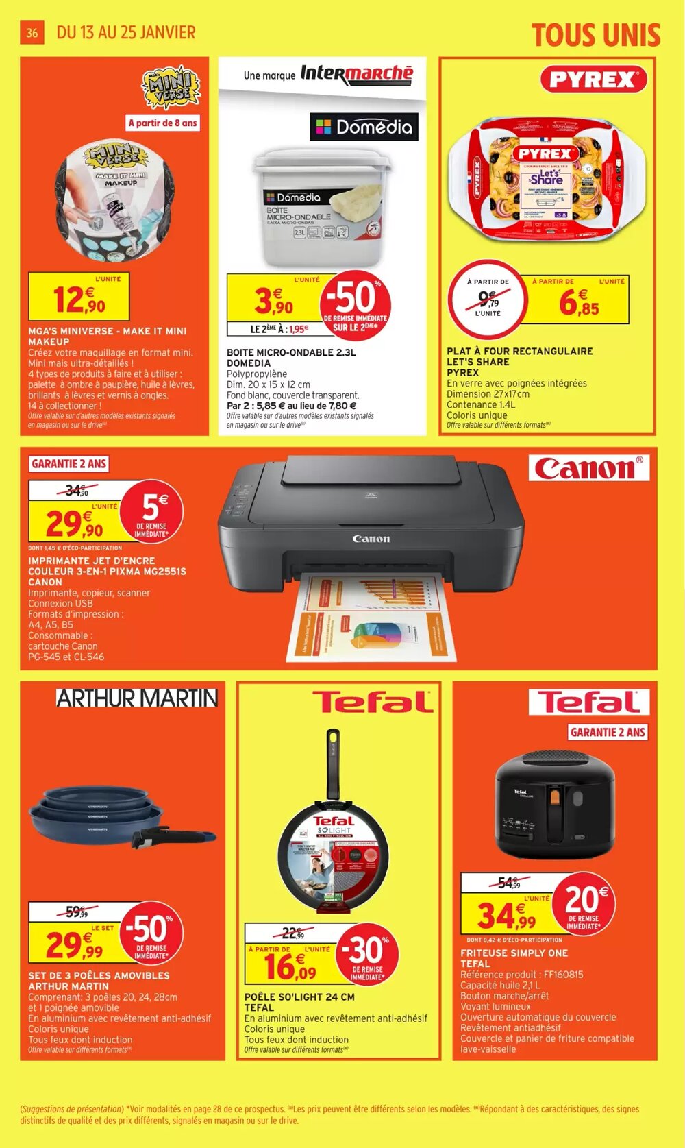 Prospectus promotionnel Intermarché valable à partir du 13/01/2026 - Page 36.