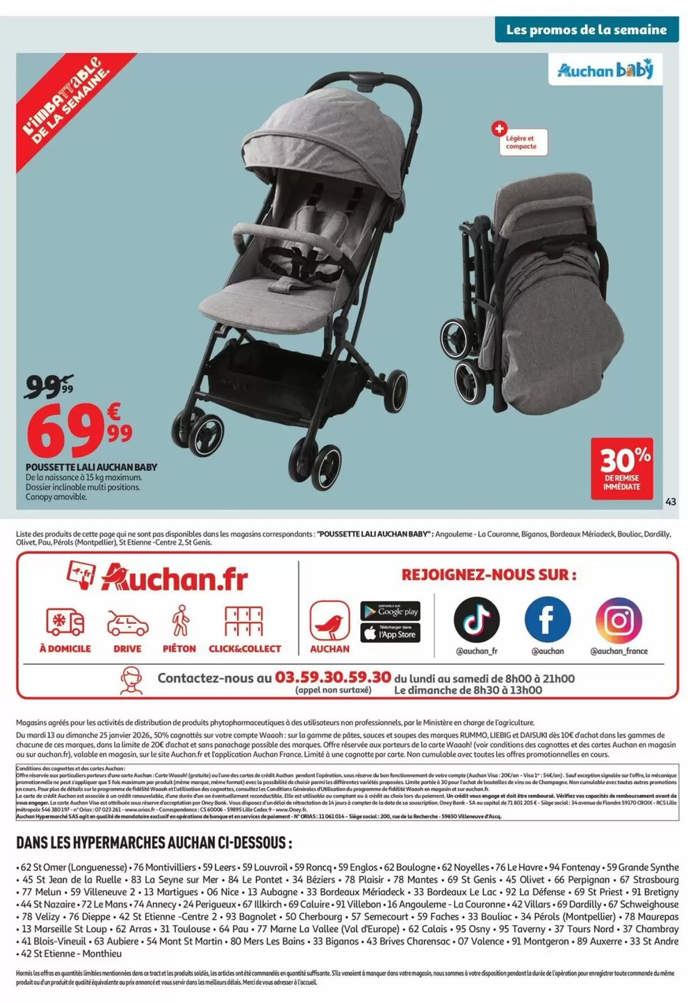 Prospectus promotionnel Auchan valable à partir du 13/01/2026 - Page 45.