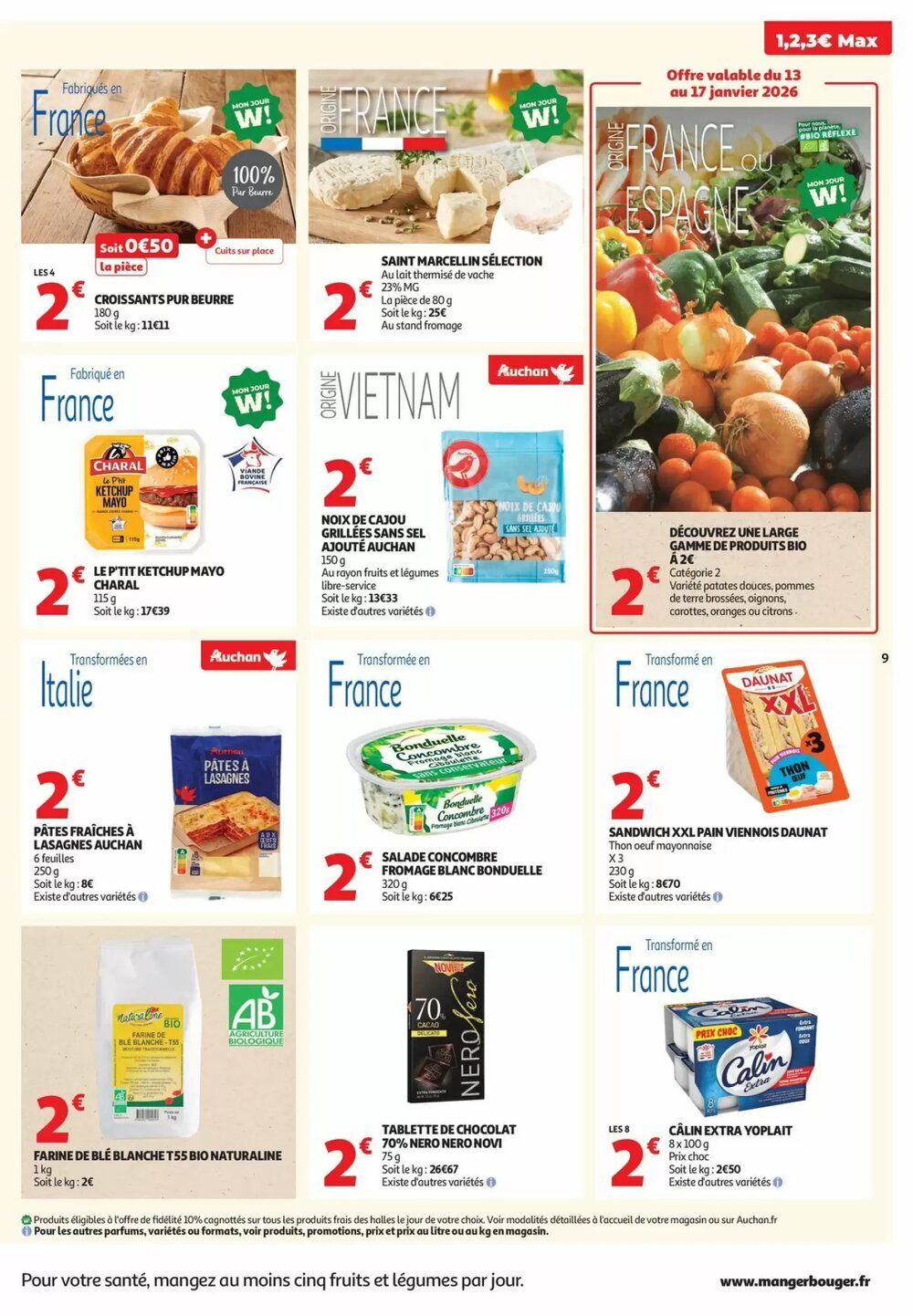Prospectus promotionnel Auchan valable à partir du 13/01/2026 - Page 9.