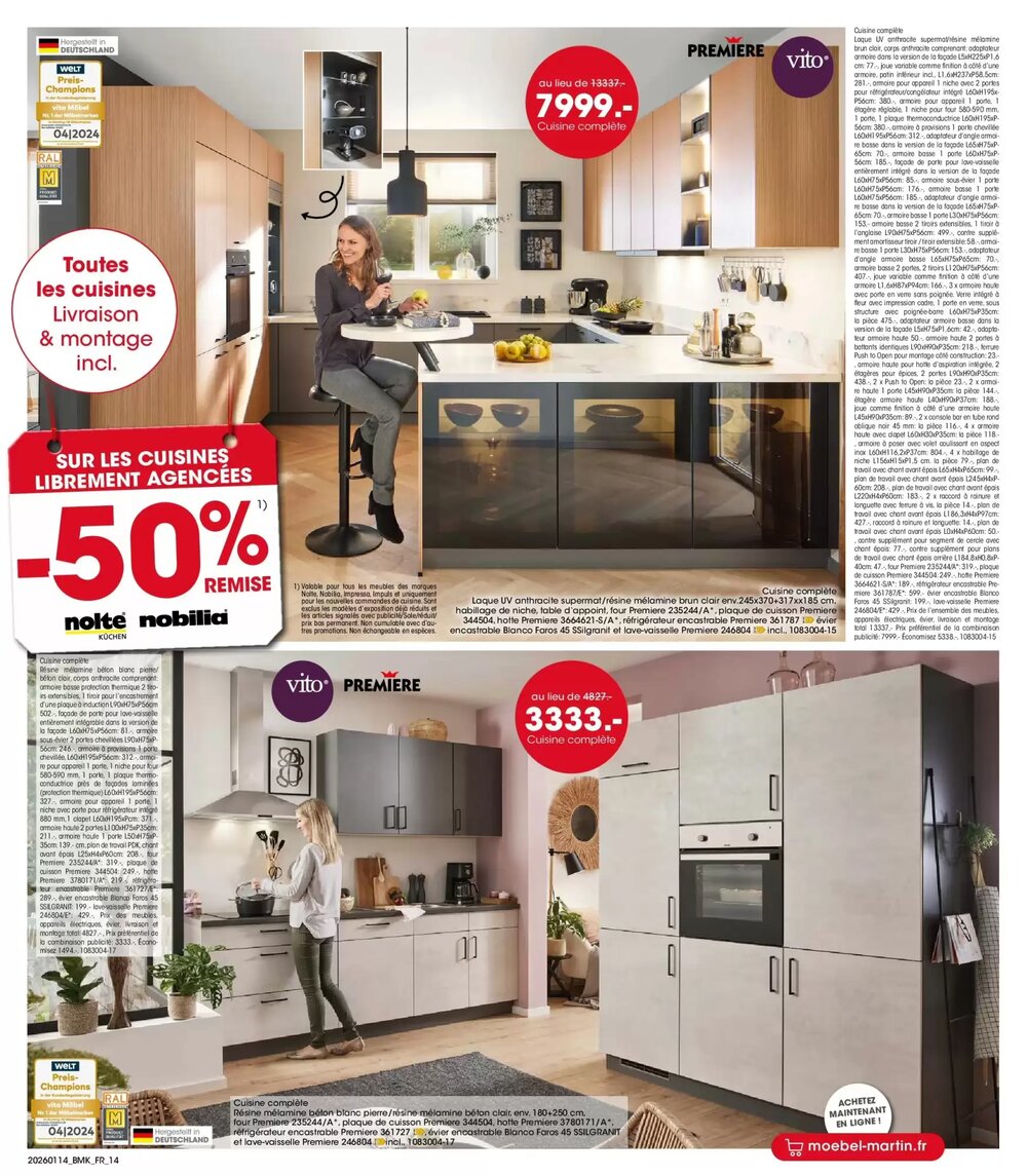 Prospectus promotionnel Möbel Martin valable à partir du 13/01/2026 - Page 14.