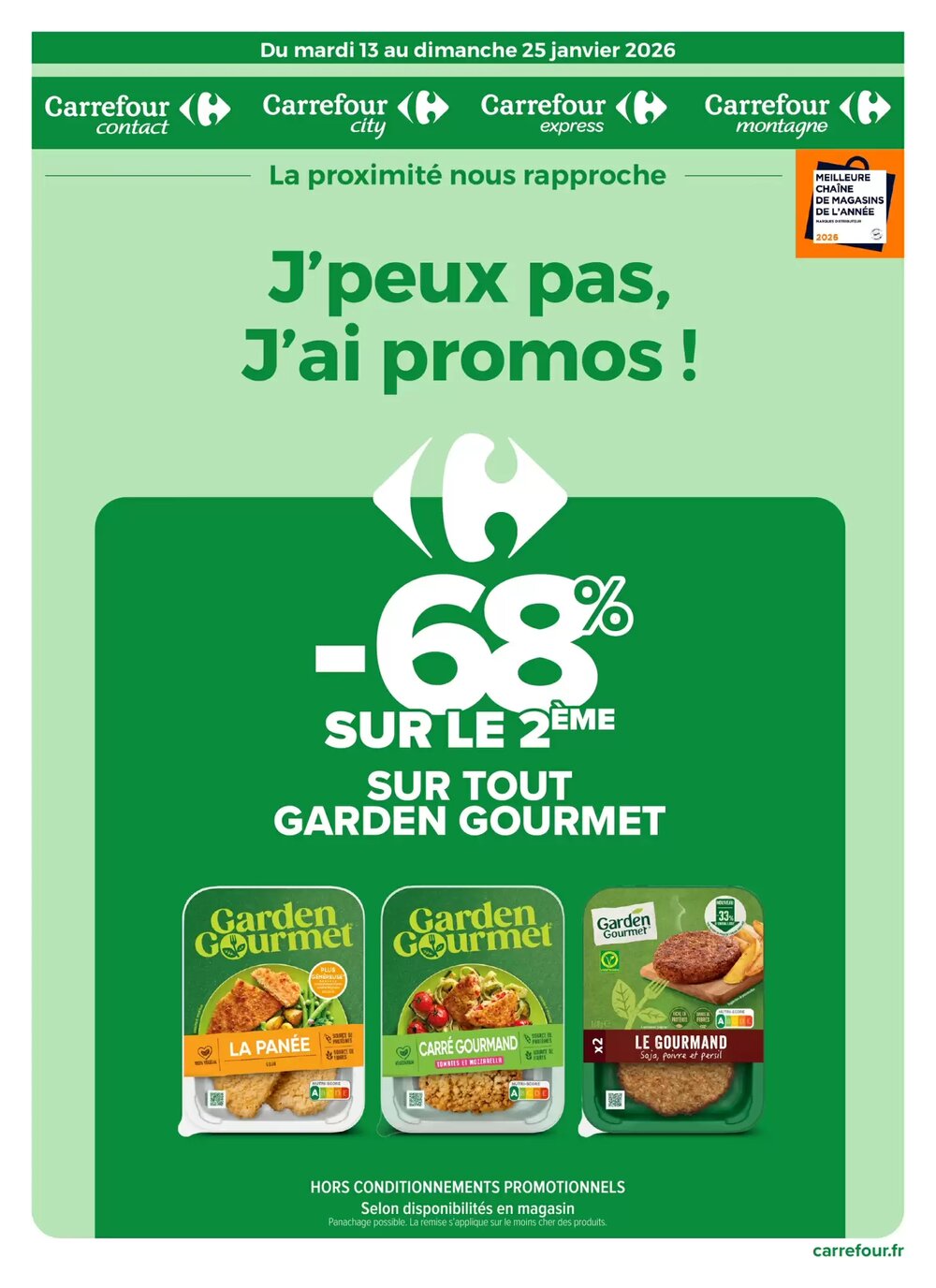 Prospectus promotionnel Carrefour valable à partir du 13/01/2026 - Page 1.