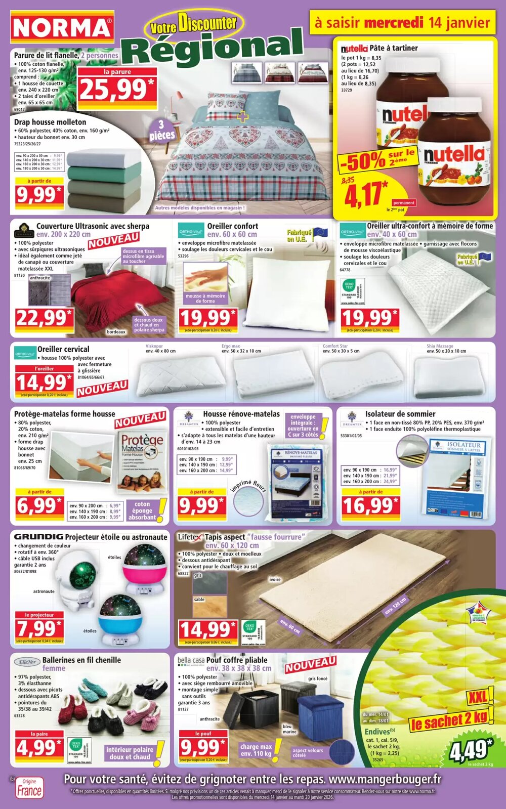 Prospectus promotionnel Norma valable à partir du 14/01/2026 - Page 1.
