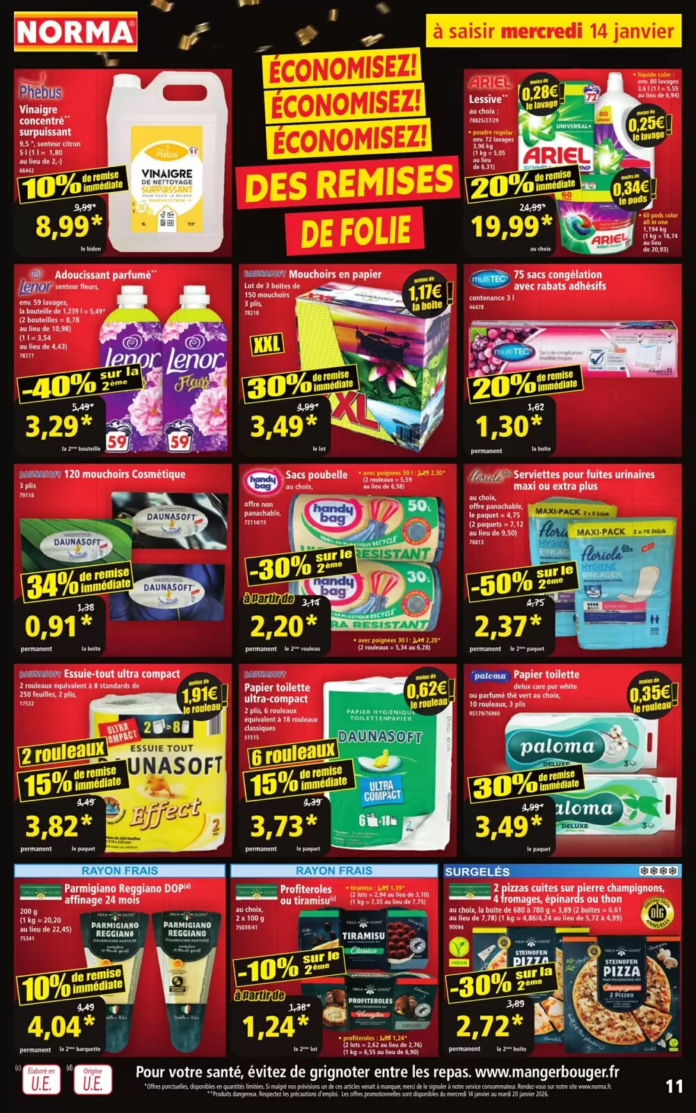 Prospectus promotionnel Norma valable à partir du 14/01/2026 - Page 11.