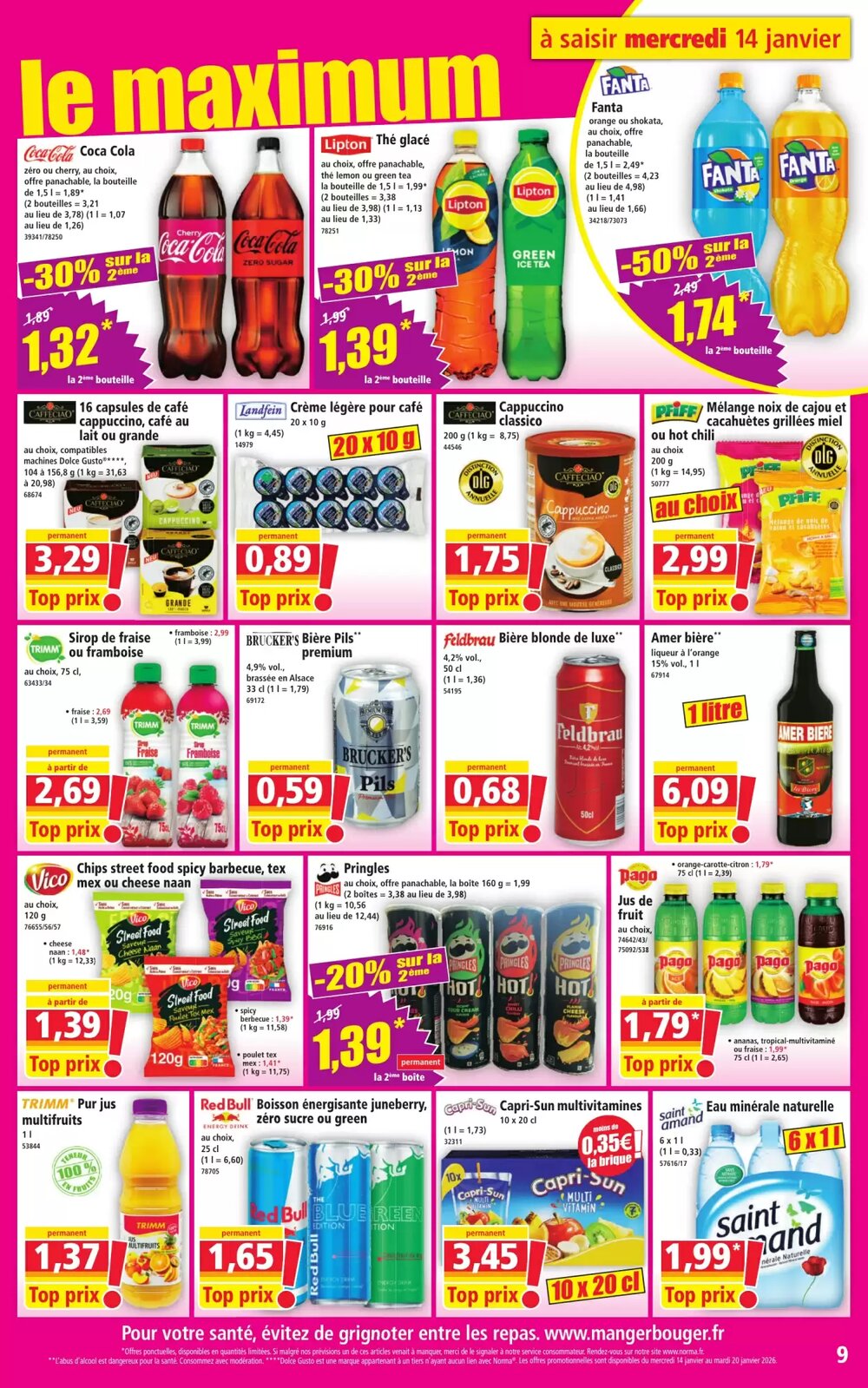 Prospectus promotionnel Norma valable à partir du 14/01/2026 - Page 9.