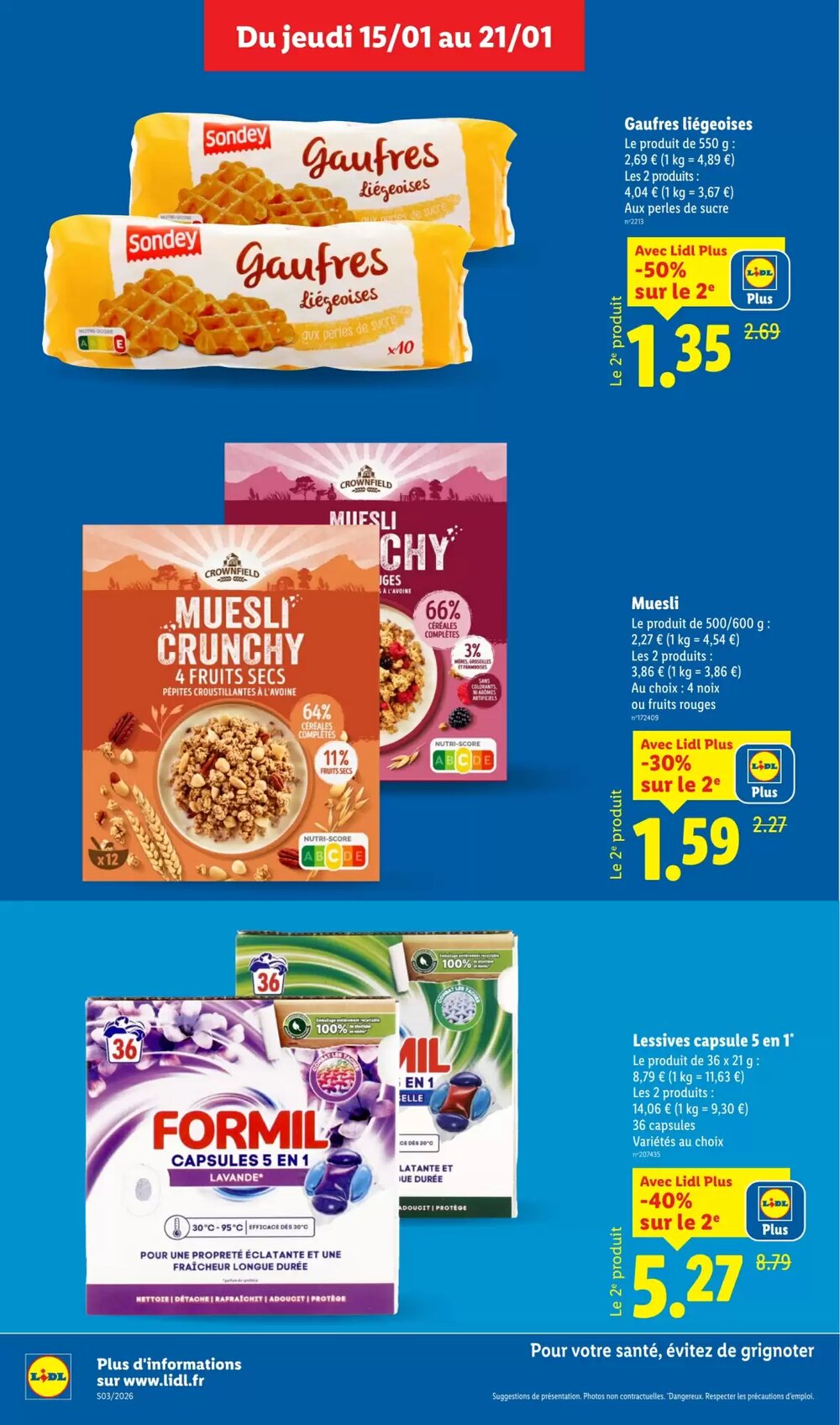 Prospectus promotionnel Lidl valable à partir du 15/01/2026 - Page 12.