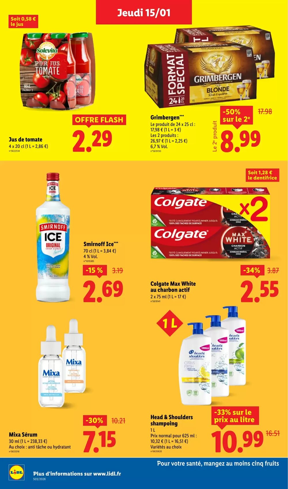 Prospectus promotionnel Lidl valable à partir du 15/01/2026 - Page 20.