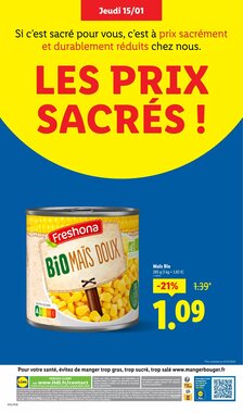 Prospectus promotionnel Lidl valable à partir du 15/01/2026 - Page 29.