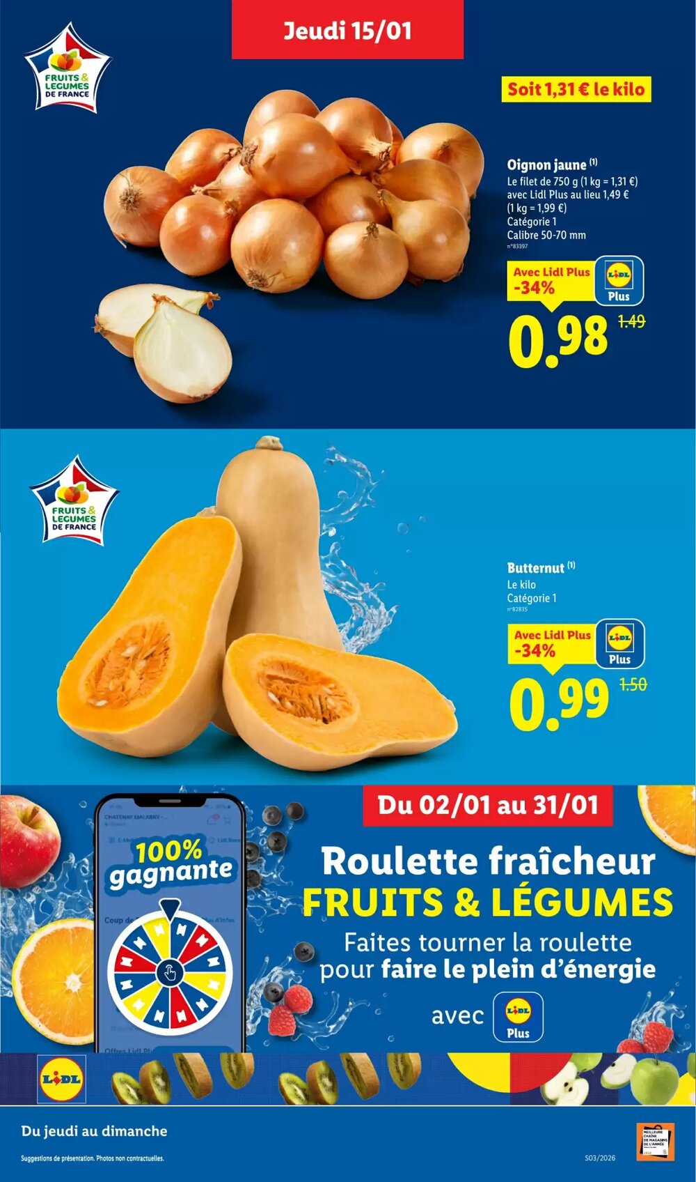 Prospectus promotionnel Lidl valable à partir du 15/01/2026 - Page 3.