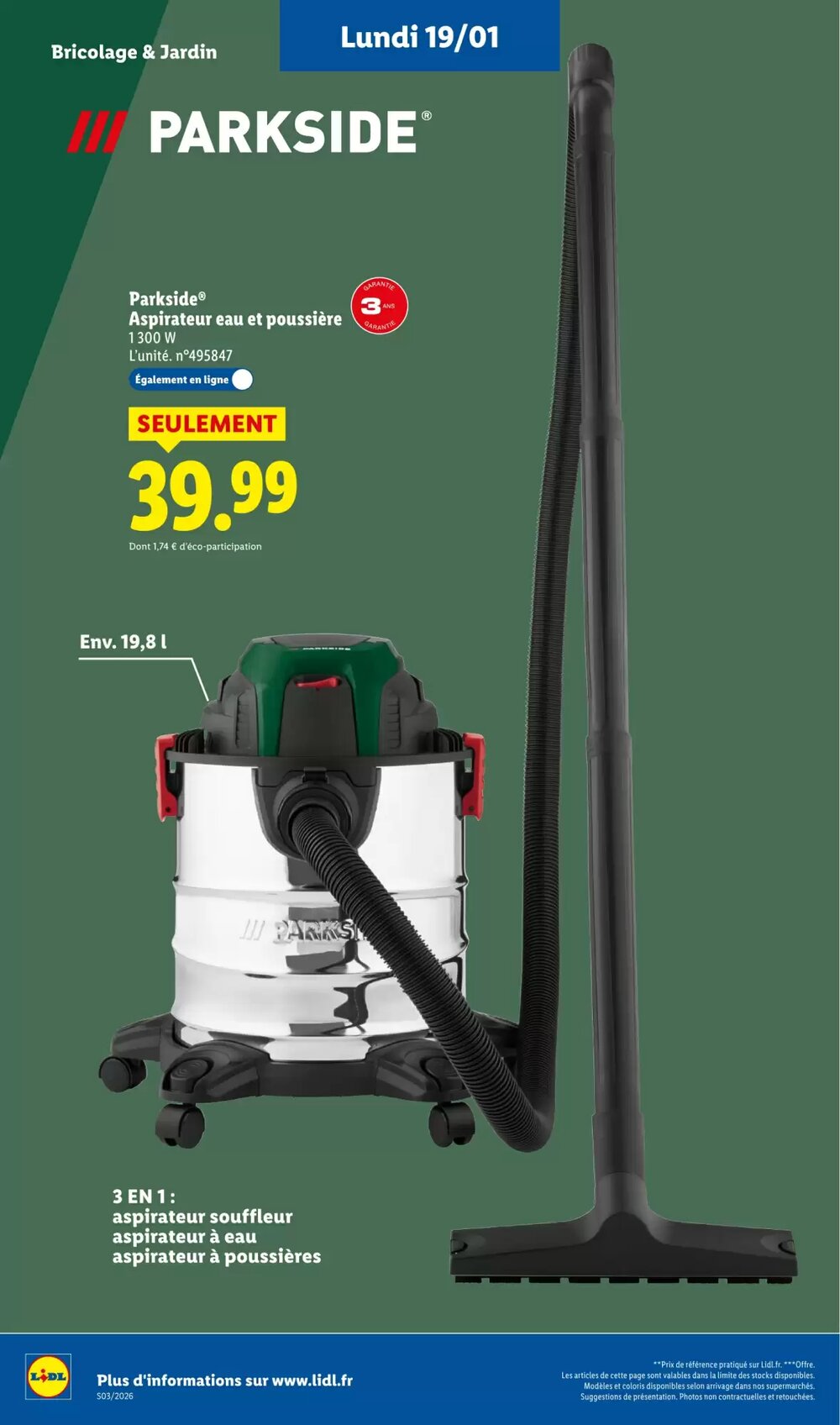 Prospectus promotionnel Lidl valable à partir du 15/01/2026 - Page 58.