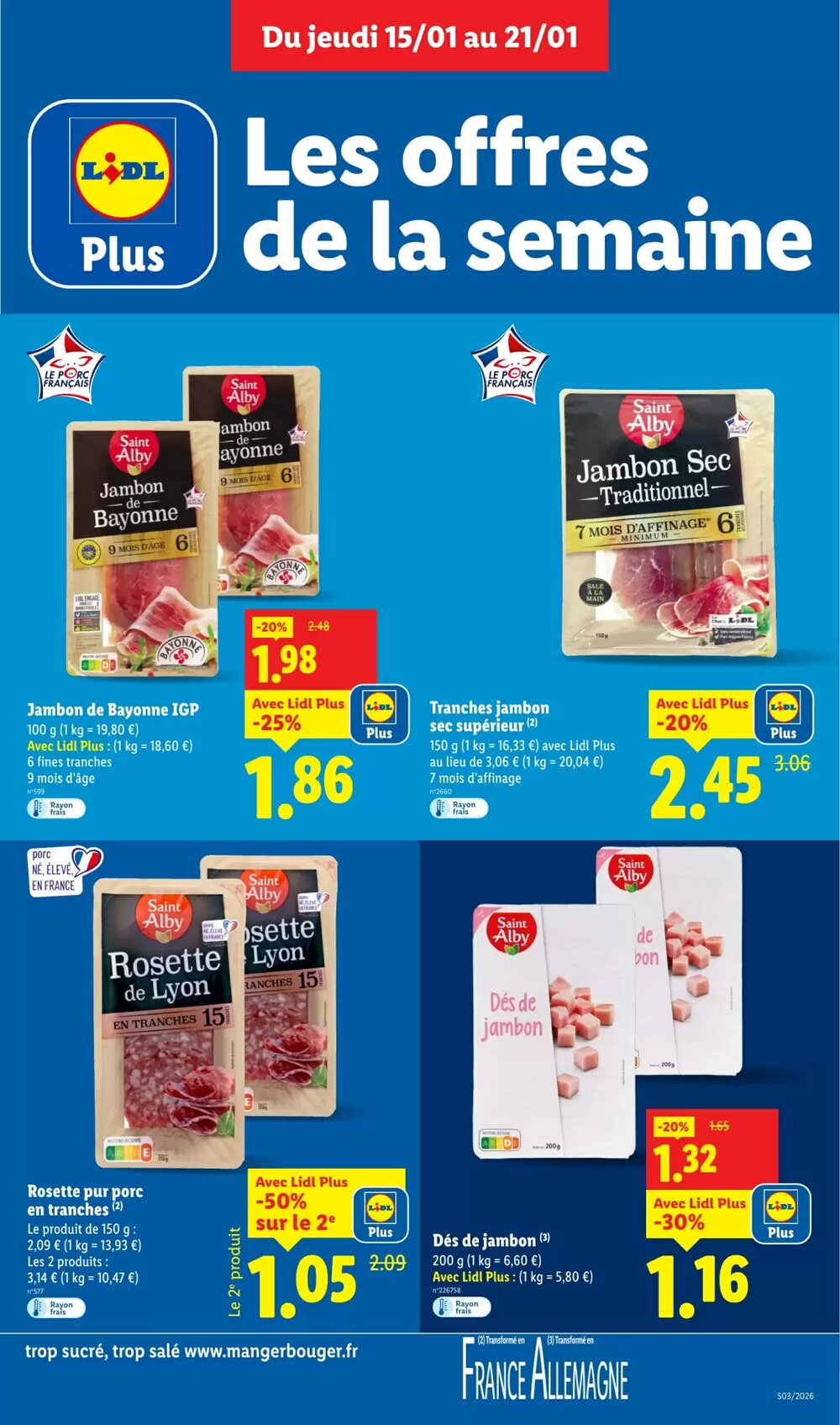 Prospectus promotionnel Lidl valable à partir du 15/01/2026 - Page 9.