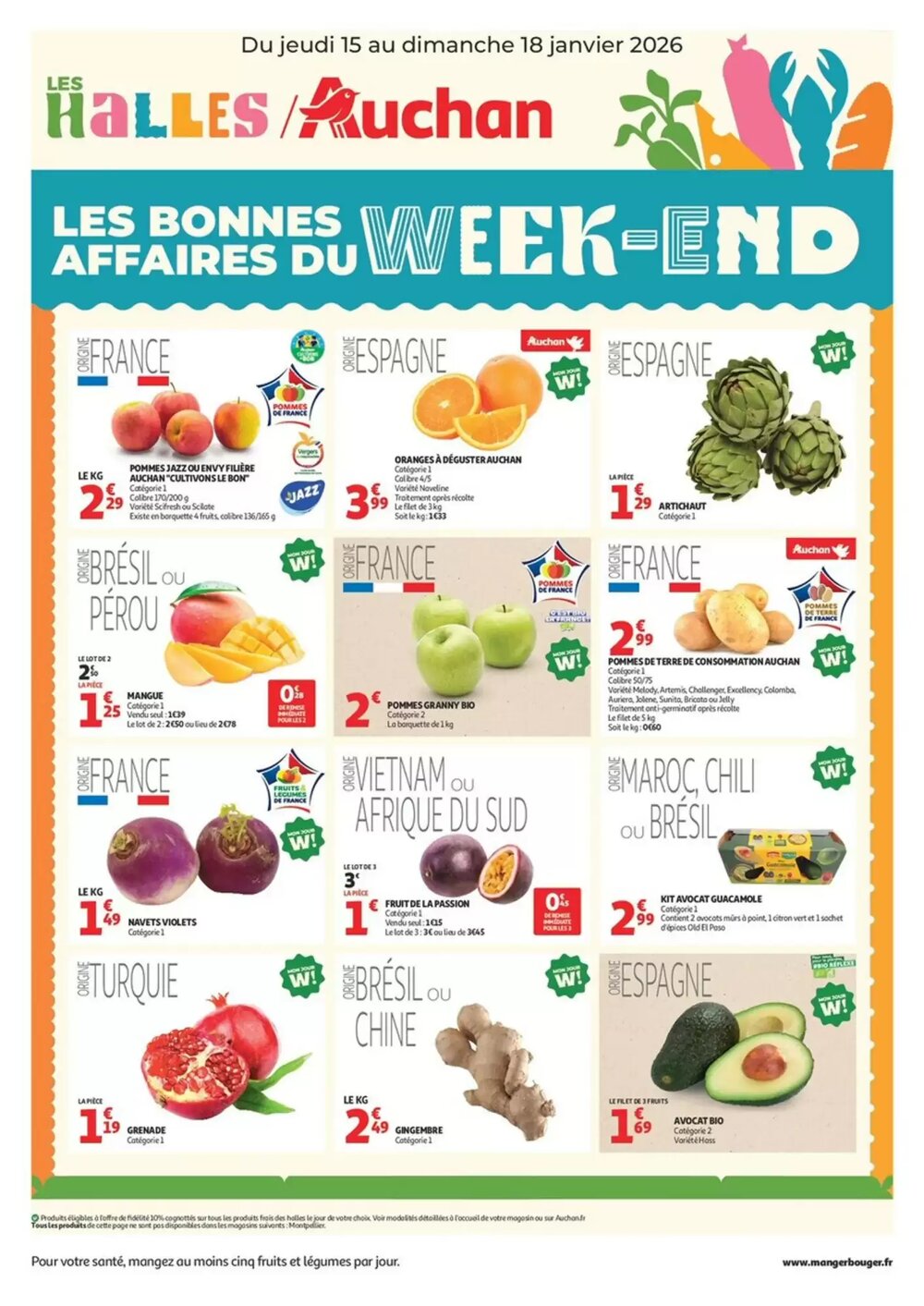Prospectus promotionnel Auchan valable à partir du 15/01/2026 - Page 1.