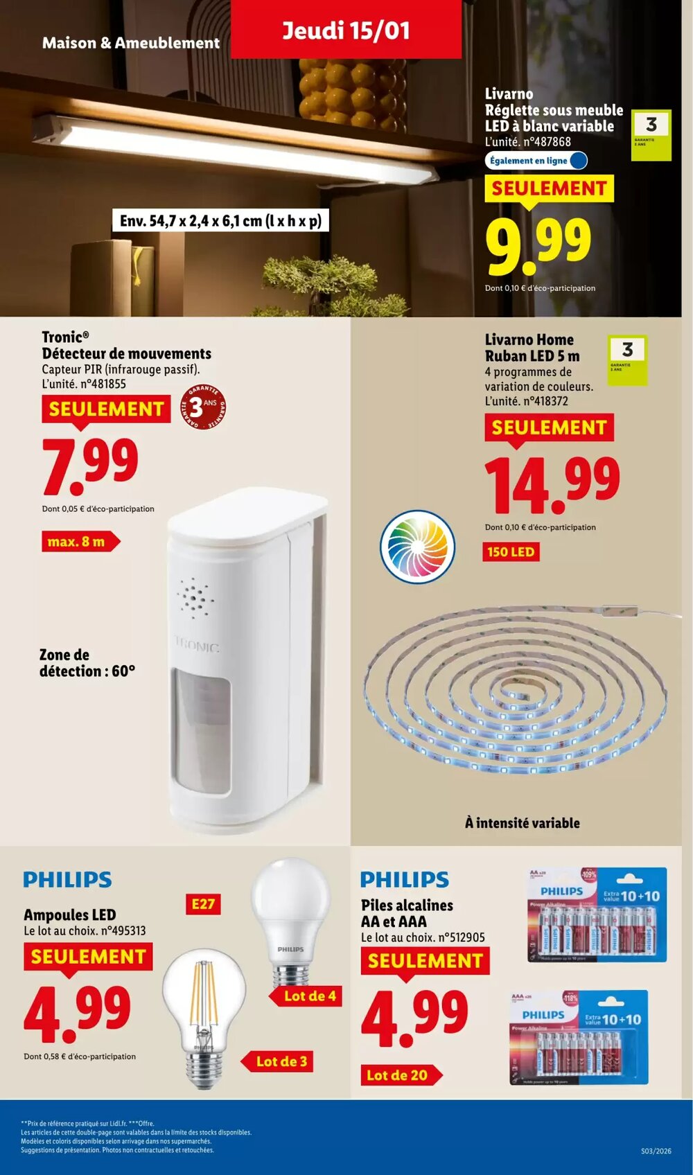 Prospectus promotionnel Lidl valable à partir du 15/01/2026 - Page 13.