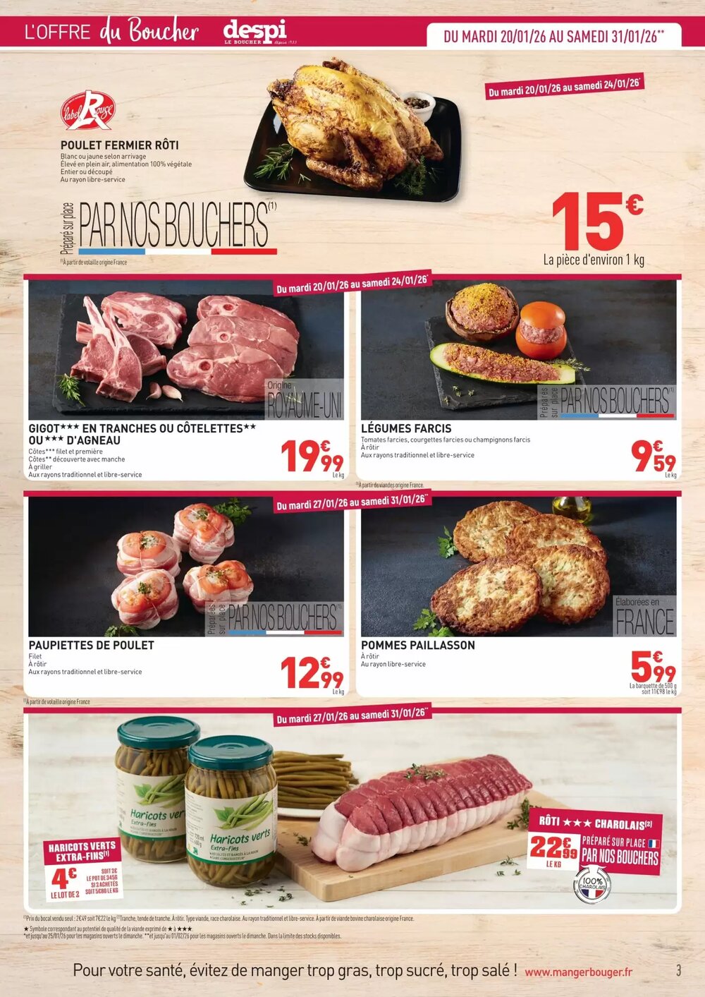 Prospectus promotionnel Grand Frais valable à partir du 19/01/2026 - Page 3.