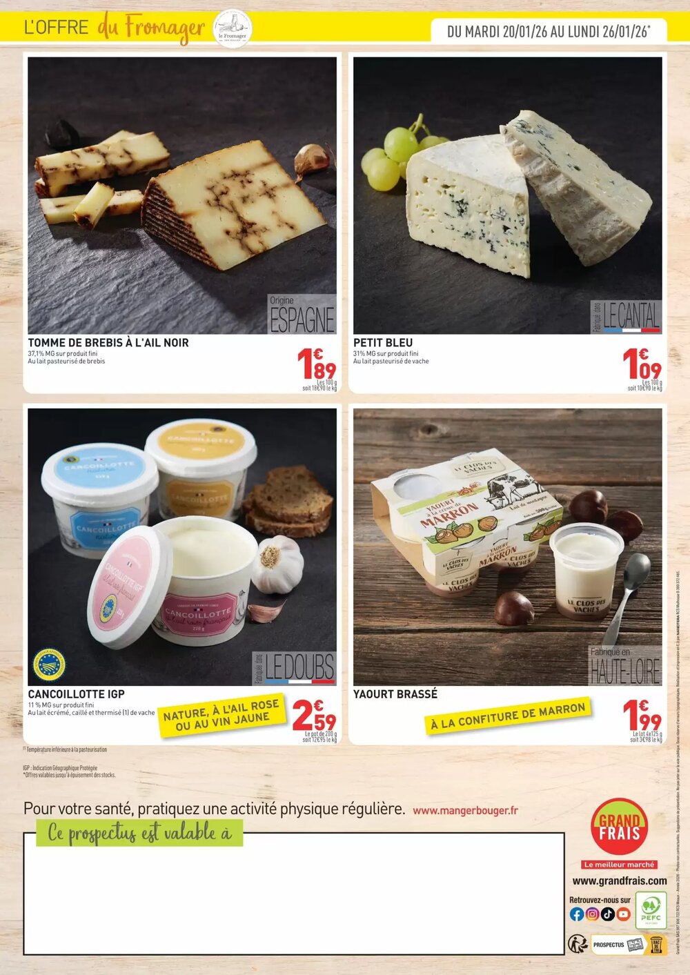 Prospectus promotionnel Grand Frais valable à partir du 19/01/2026 - Page 4.