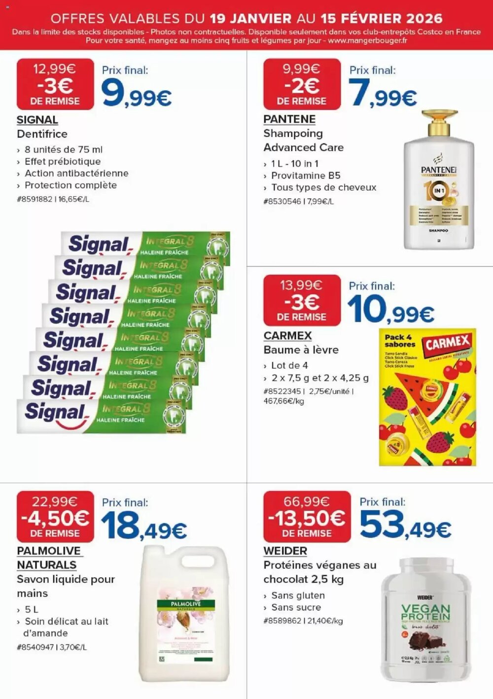 Prospectus promotionnel Costco valable à partir du 19/01/2026 - Page 13.