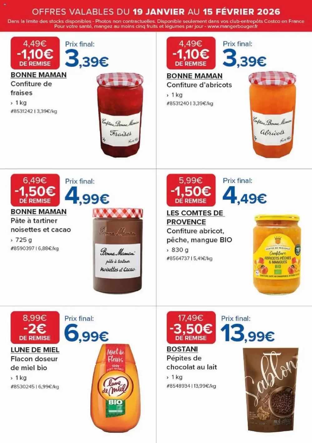 Prospectus promotionnel Costco valable à partir du 19/01/2026 - Page 5.