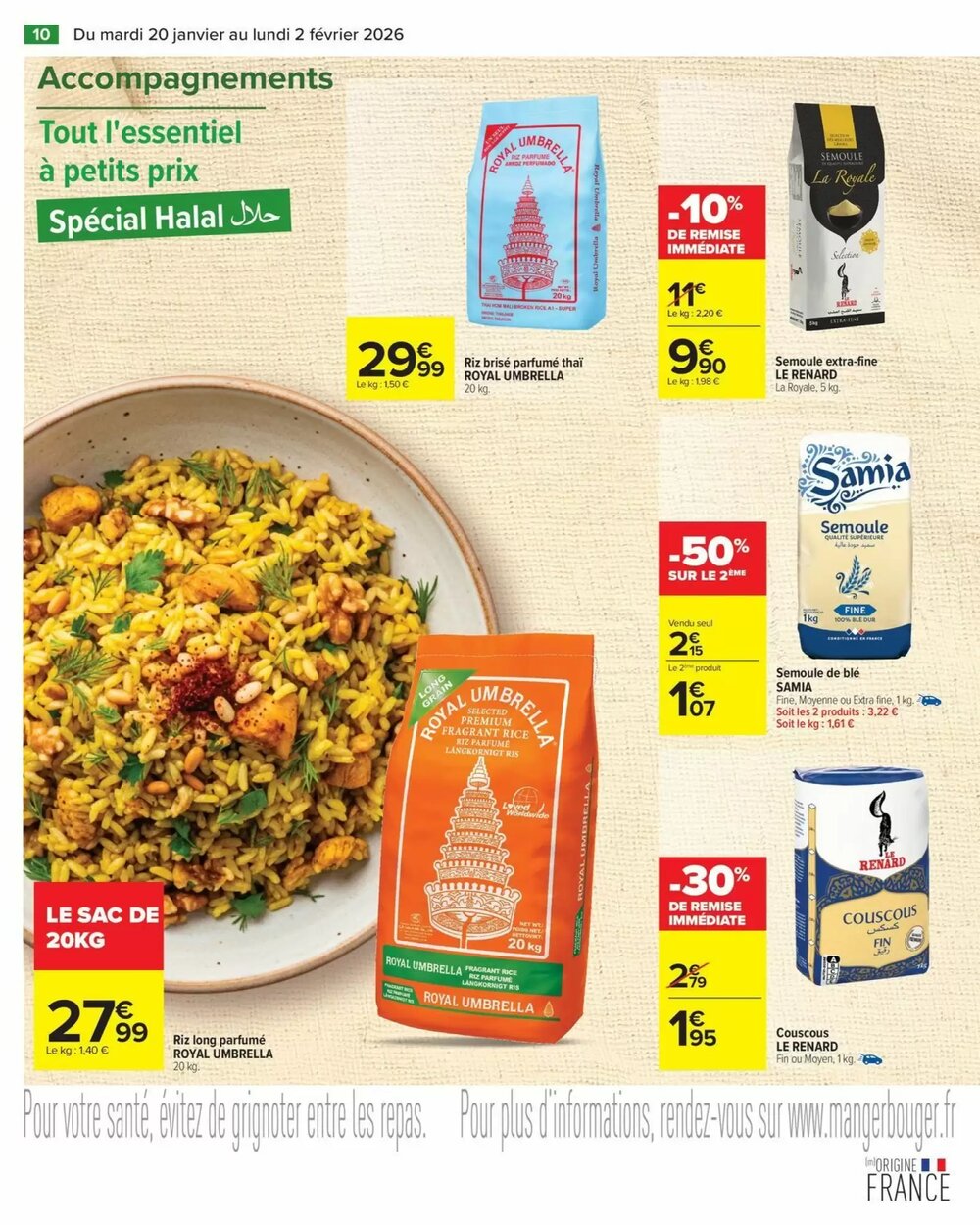 Prospectus promotionnel Carrefour valable à partir du 20/01/2026 - Page 10.