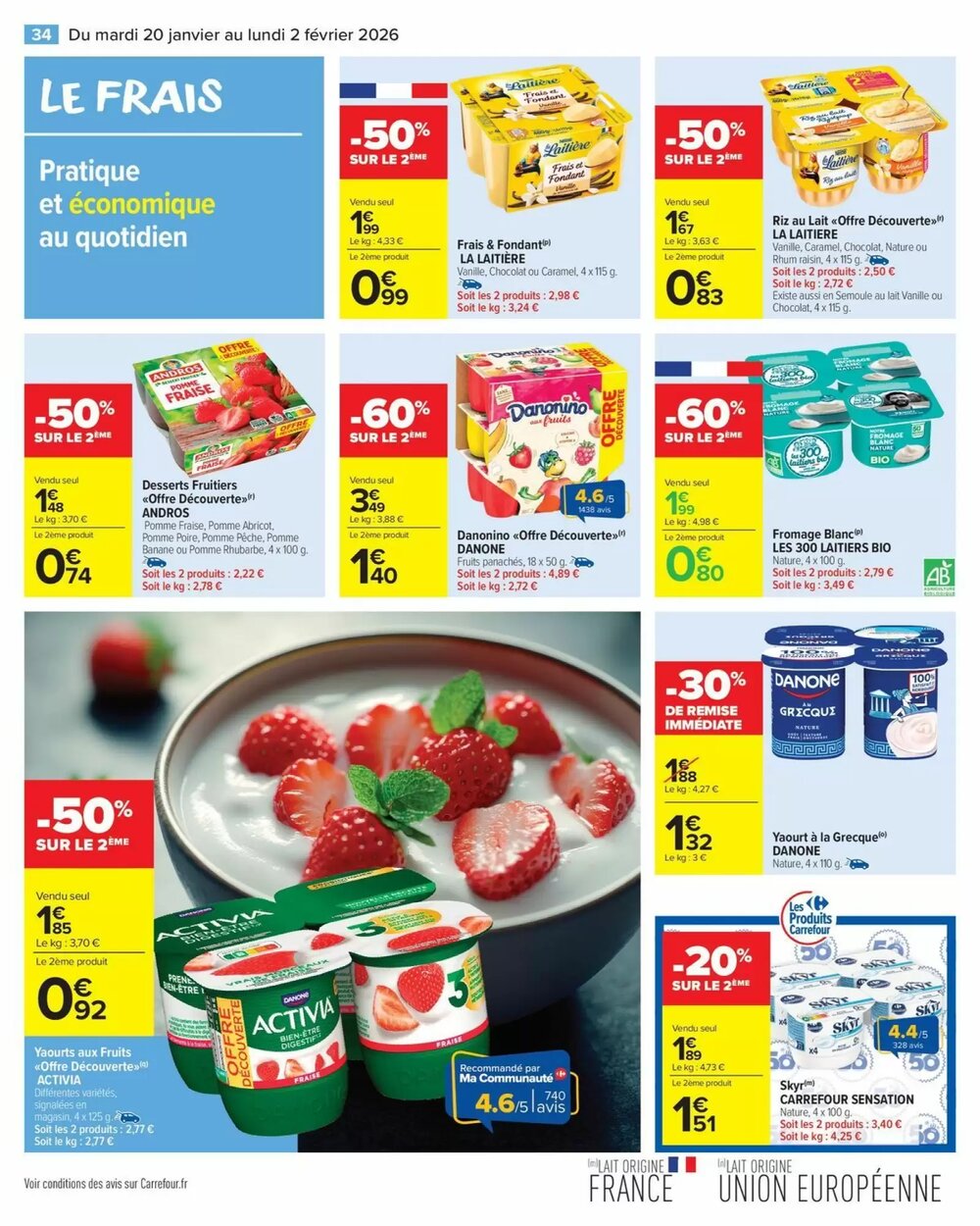 Prospectus promotionnel Carrefour valable à partir du 20/01/2026 - Page 36.