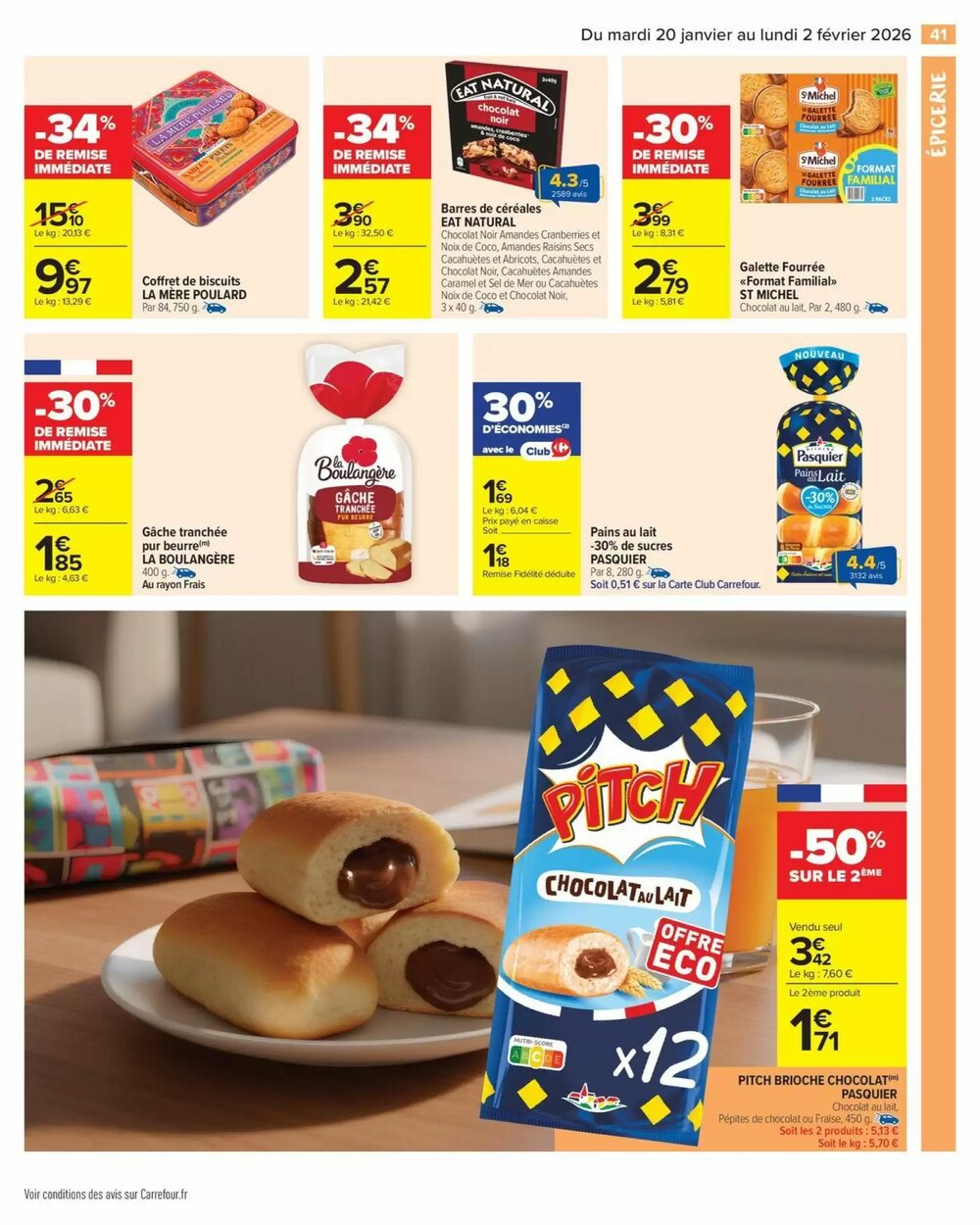 Prospectus promotionnel Carrefour valable à partir du 20/01/2026 - Page 43.