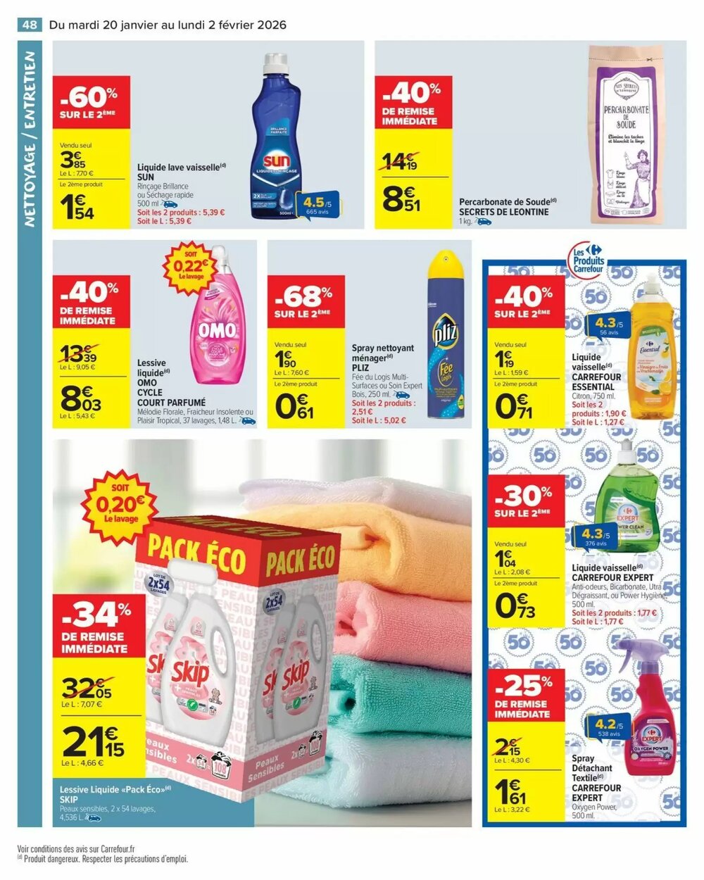 Prospectus promotionnel Carrefour valable à partir du 20/01/2026 - Page 50.